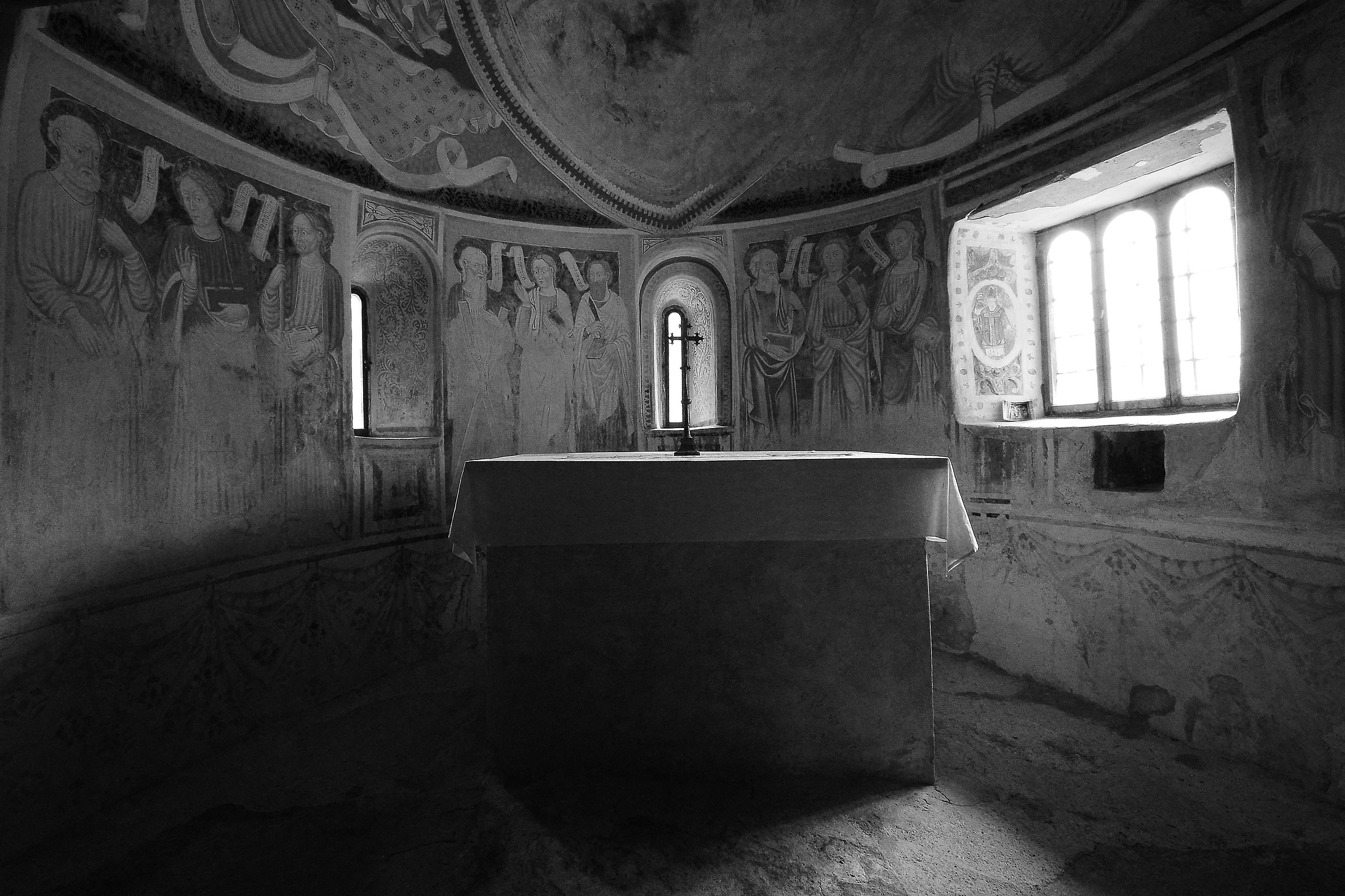 Church of Negrentino, valley of Blenio...