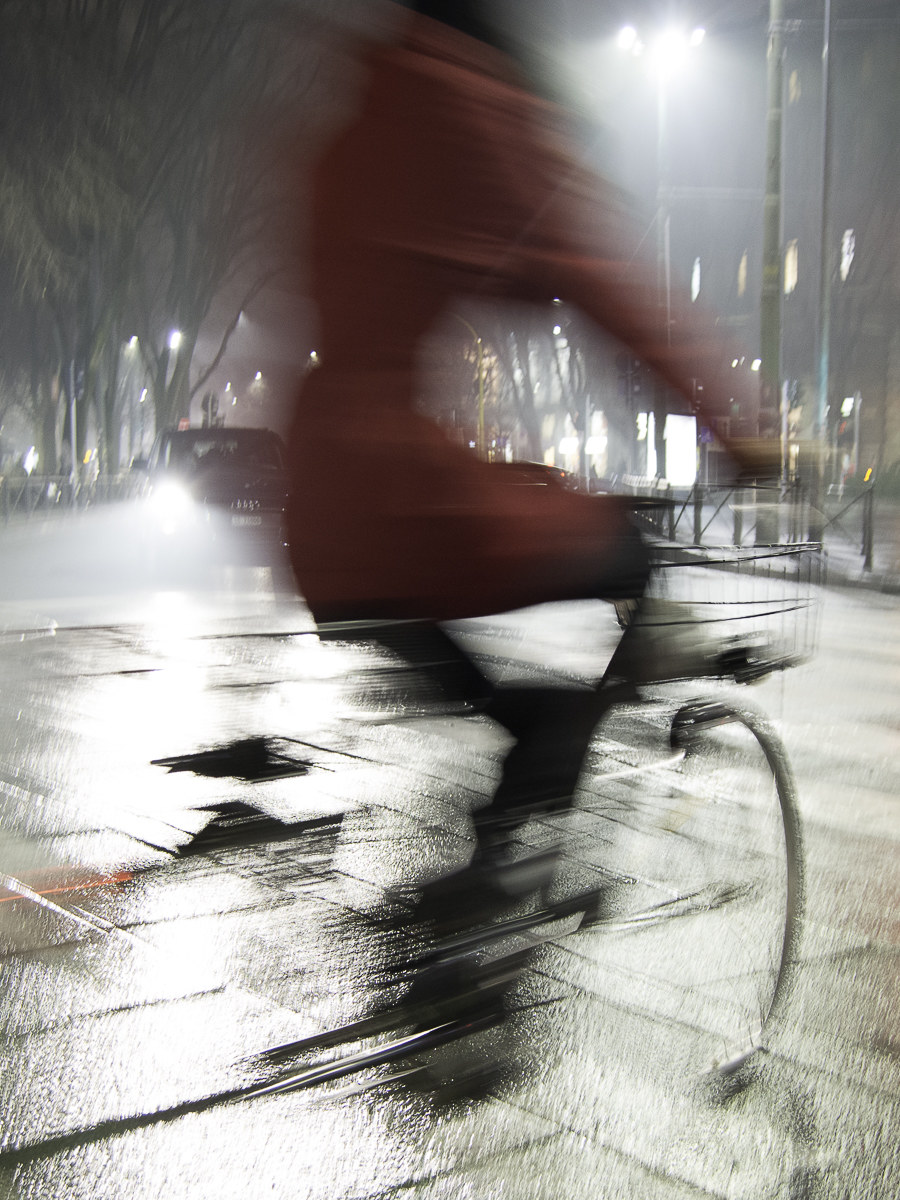 Pedaling in the night...