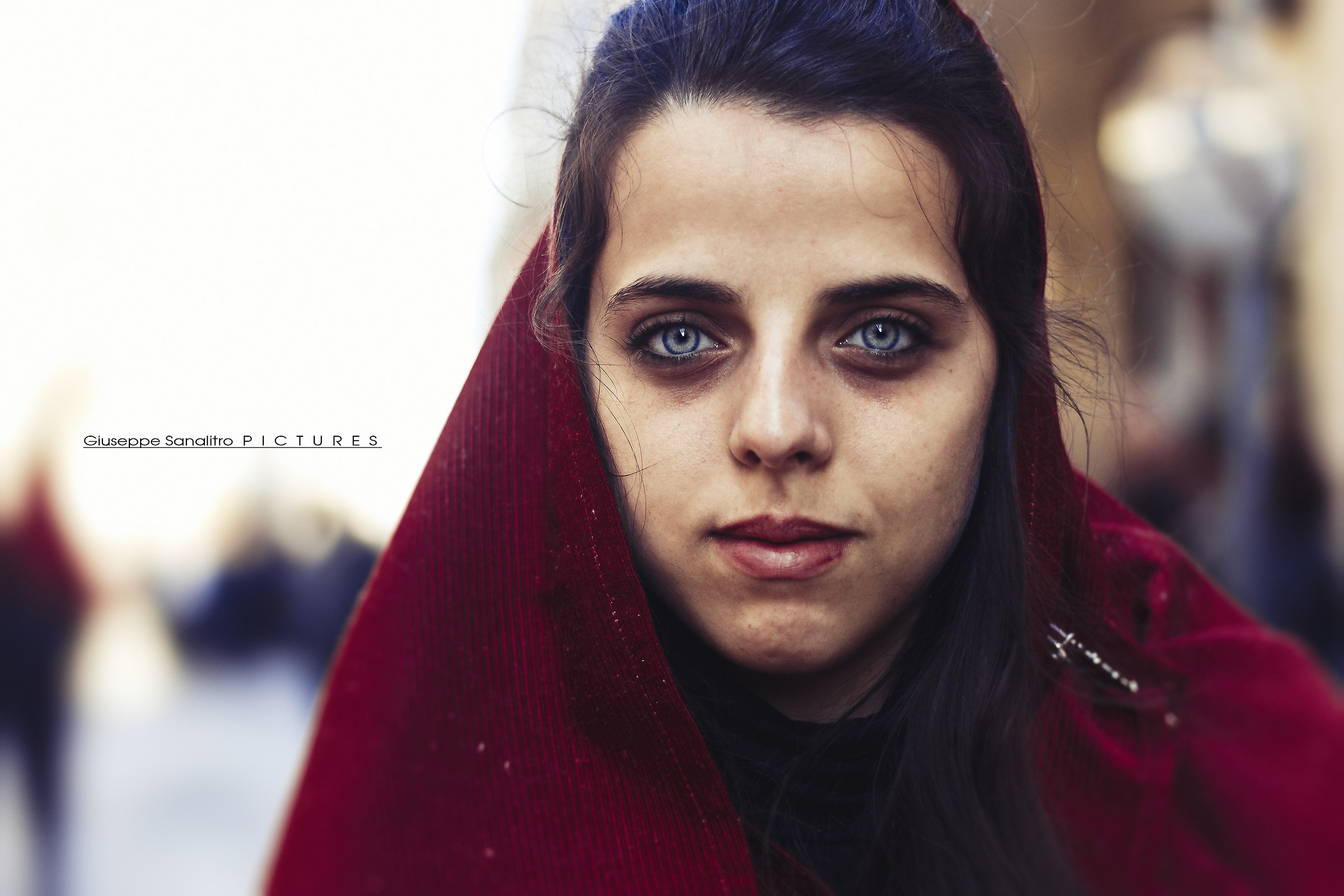 The tired face of Sicilian girl...