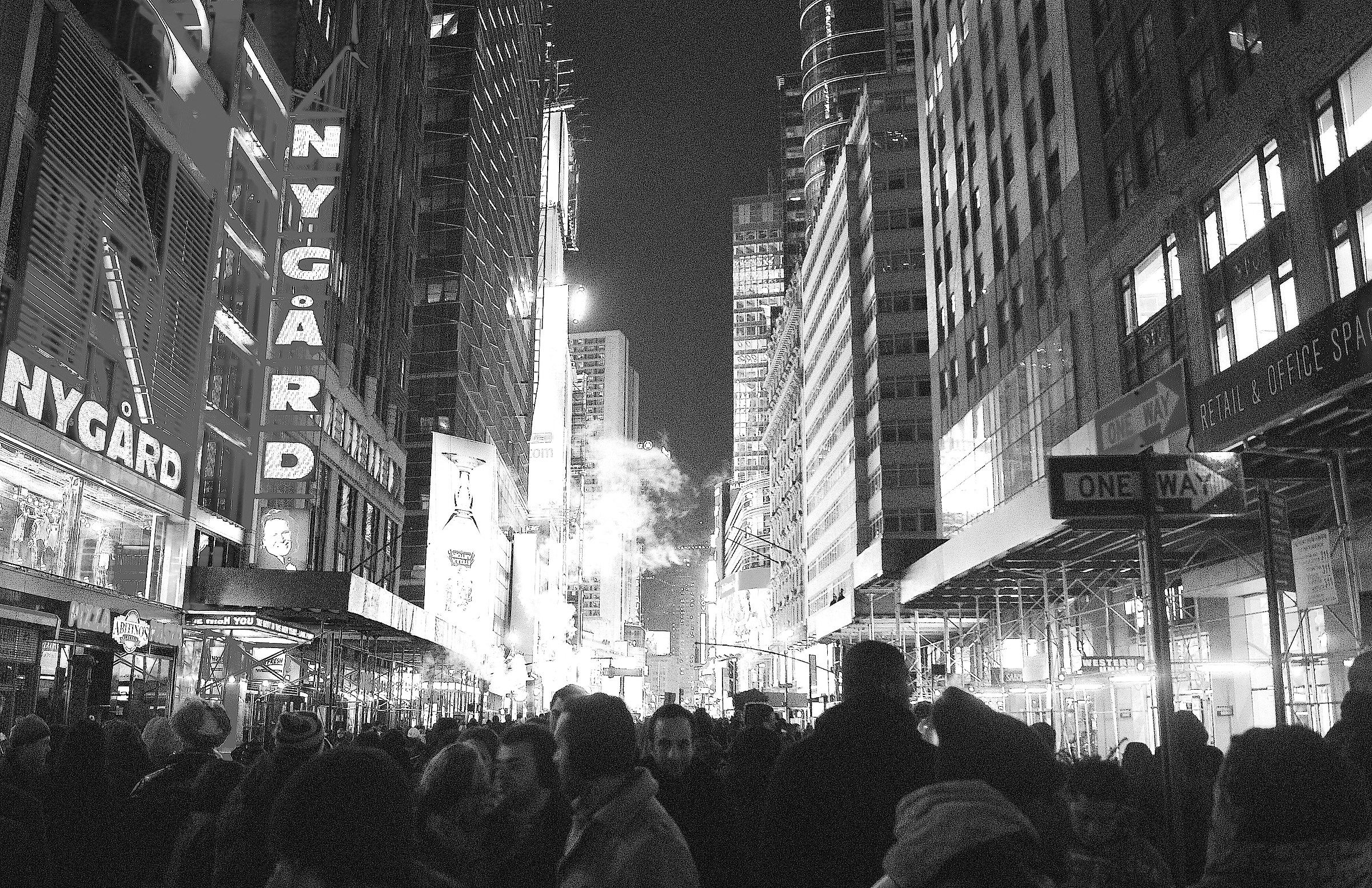 31 dicembre presso Time Square...