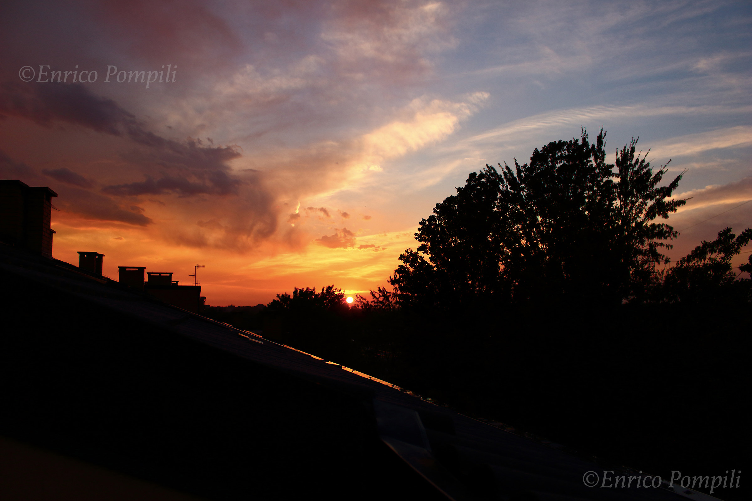 Sunset on the roofs...