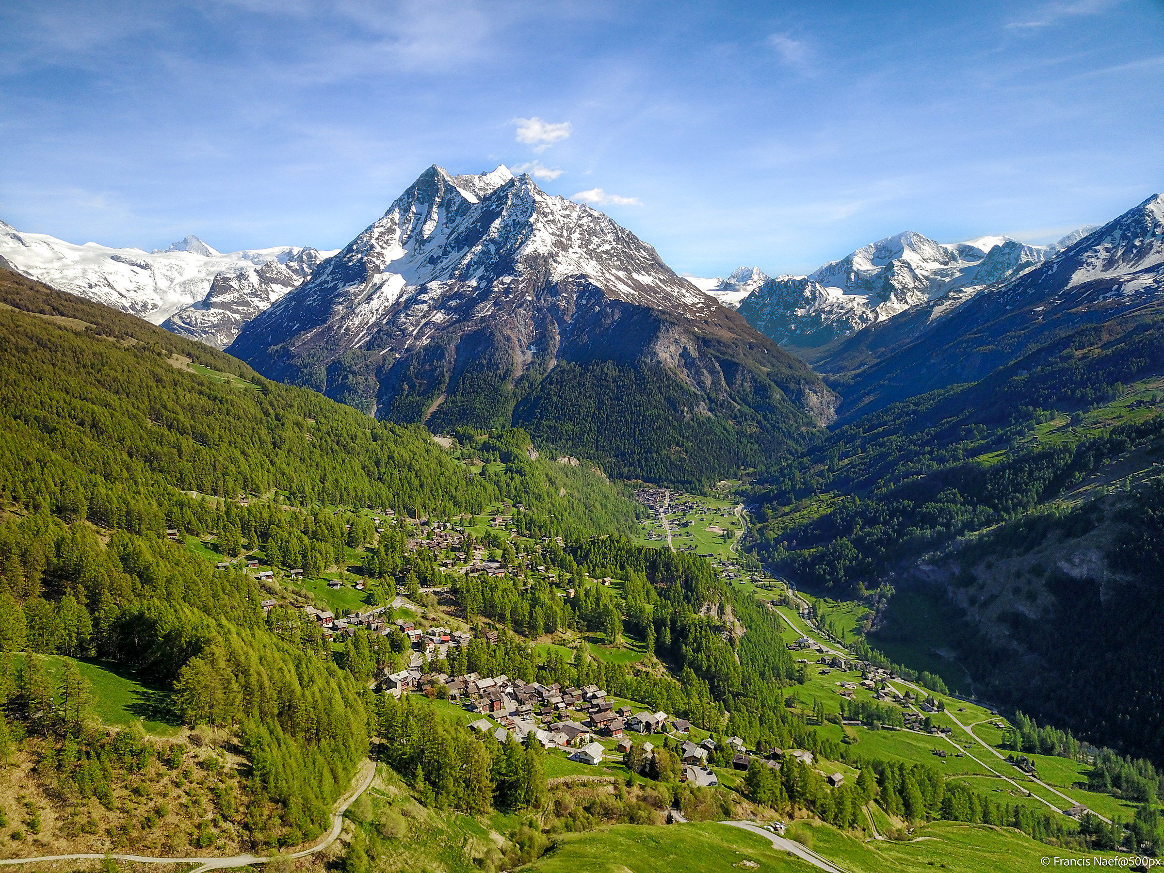 Drone photo - Val d'Hérens - Switzerland...