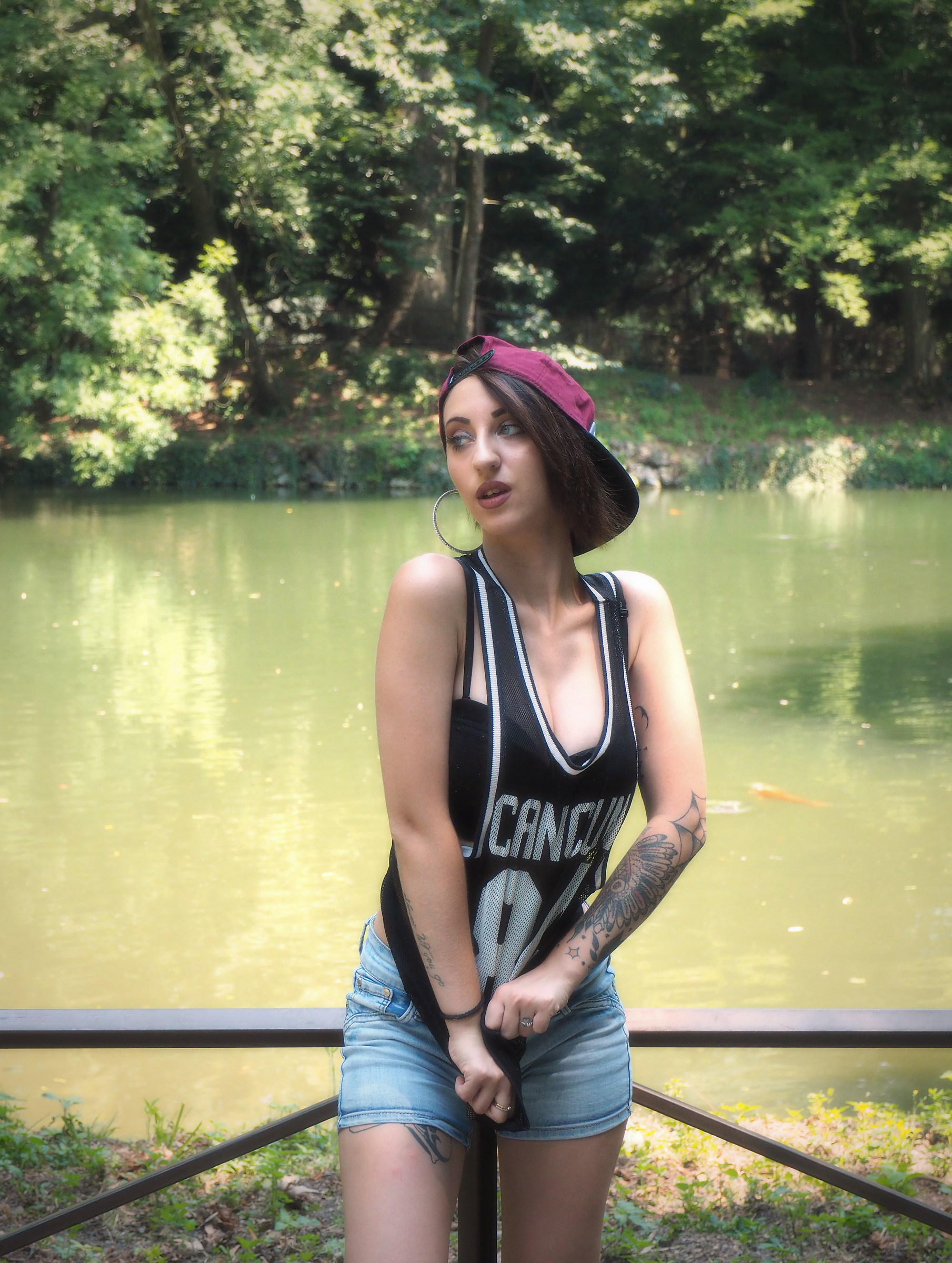 to the pond...