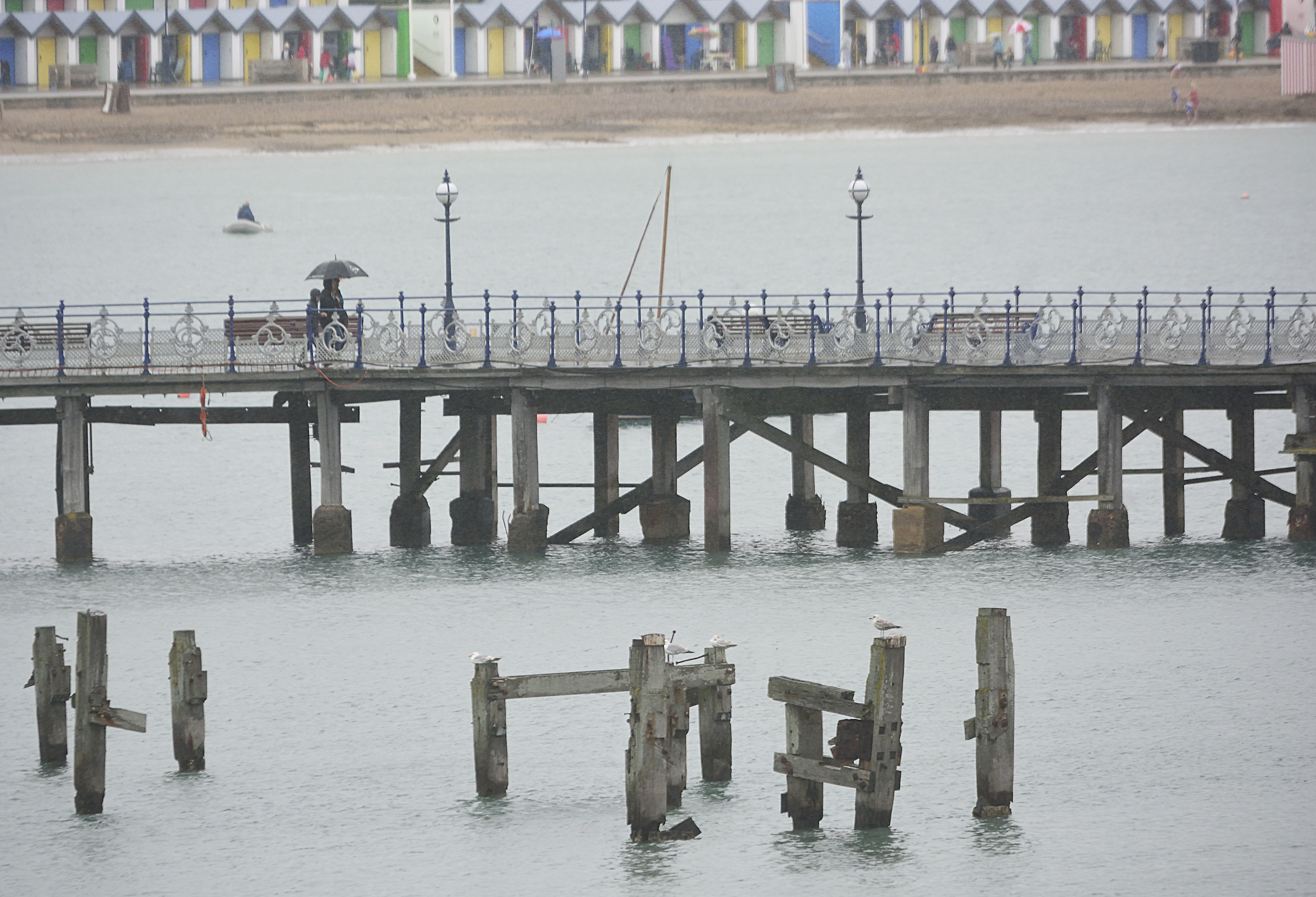 Strolling On Swanage Pier, in the Pouring Rain...
