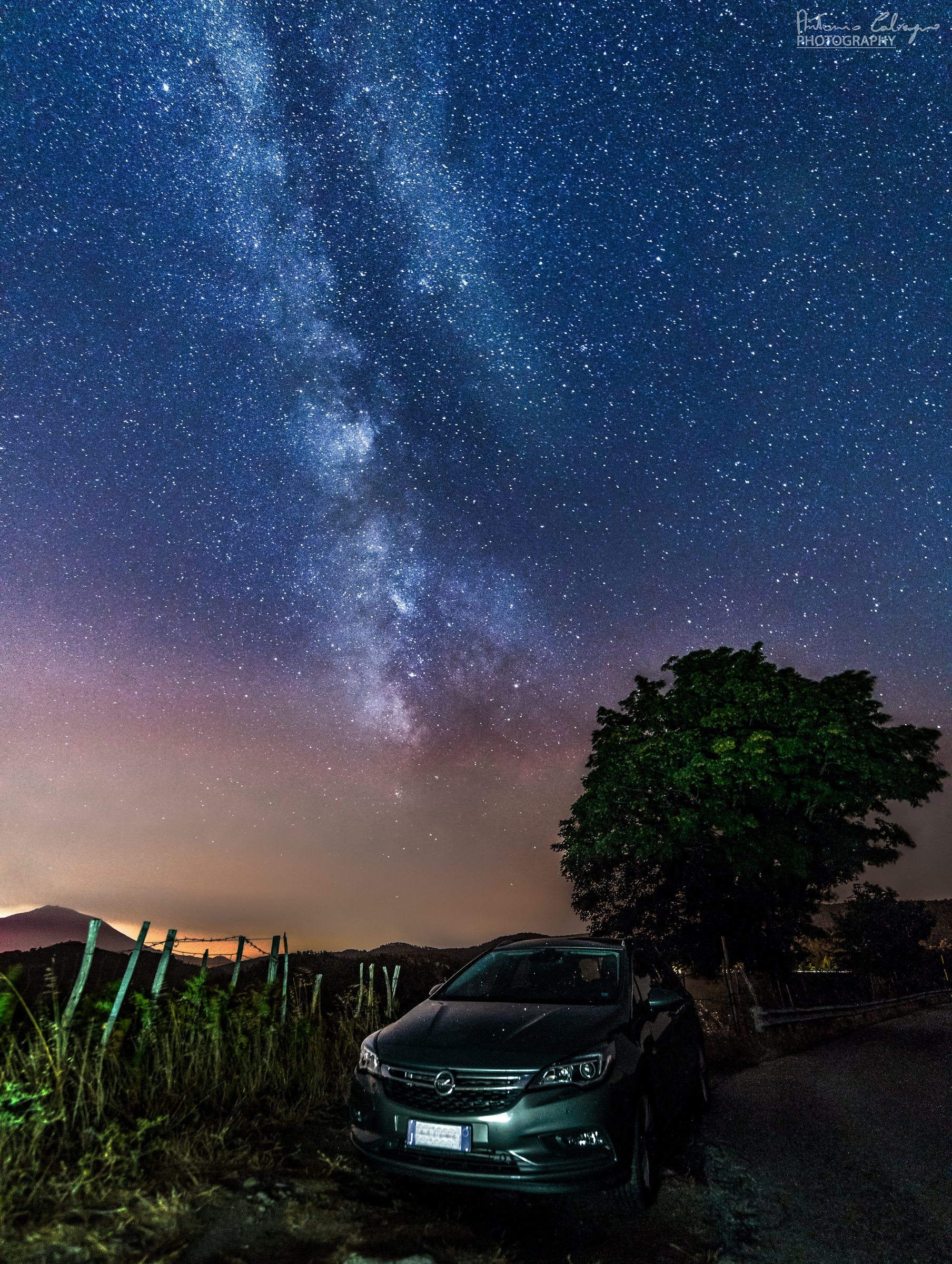 Milky Way on the Nebrodi on a hot summer night ......