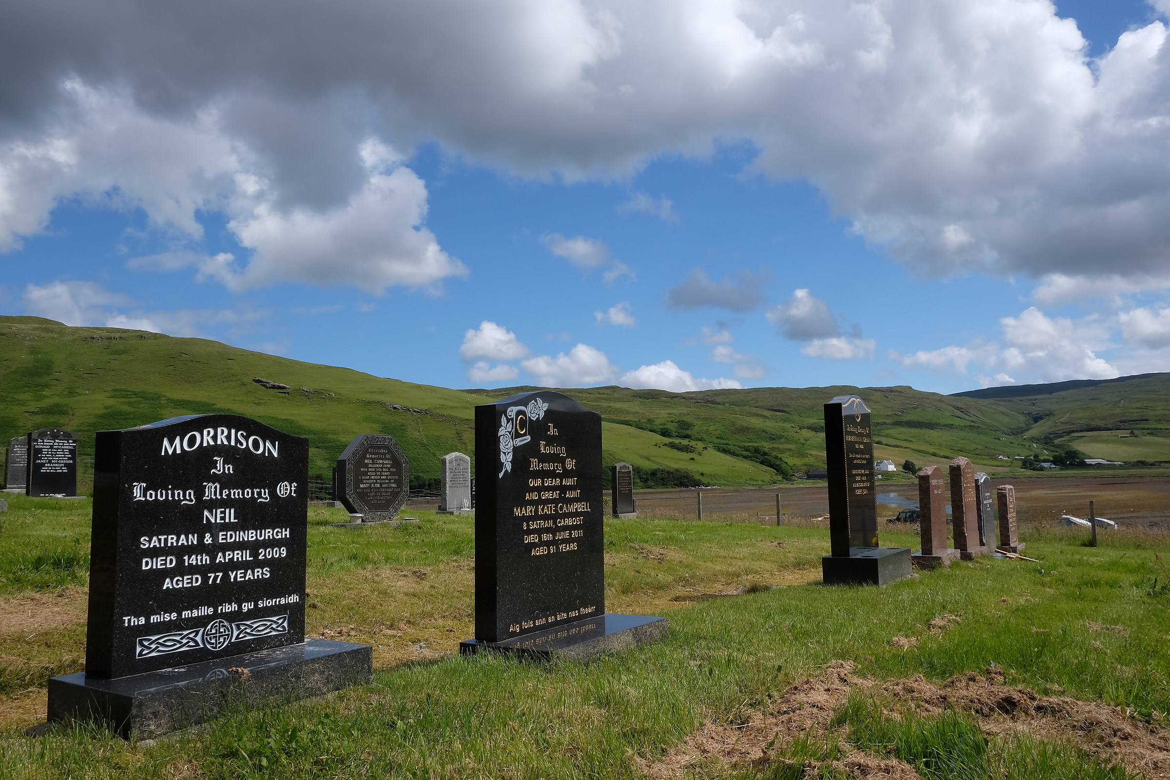 Cimitero nell'isola di Skye...