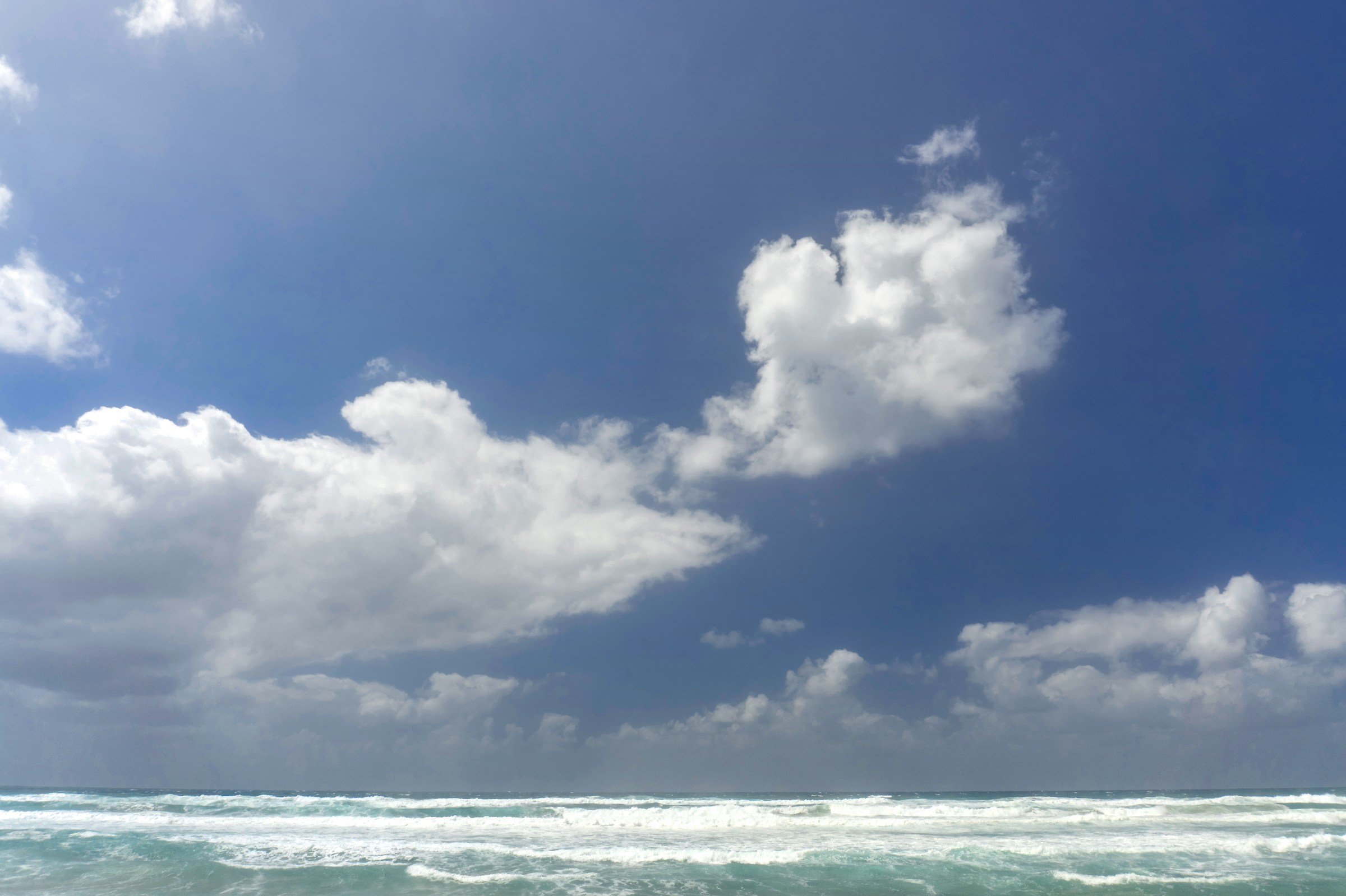 Rough sea...