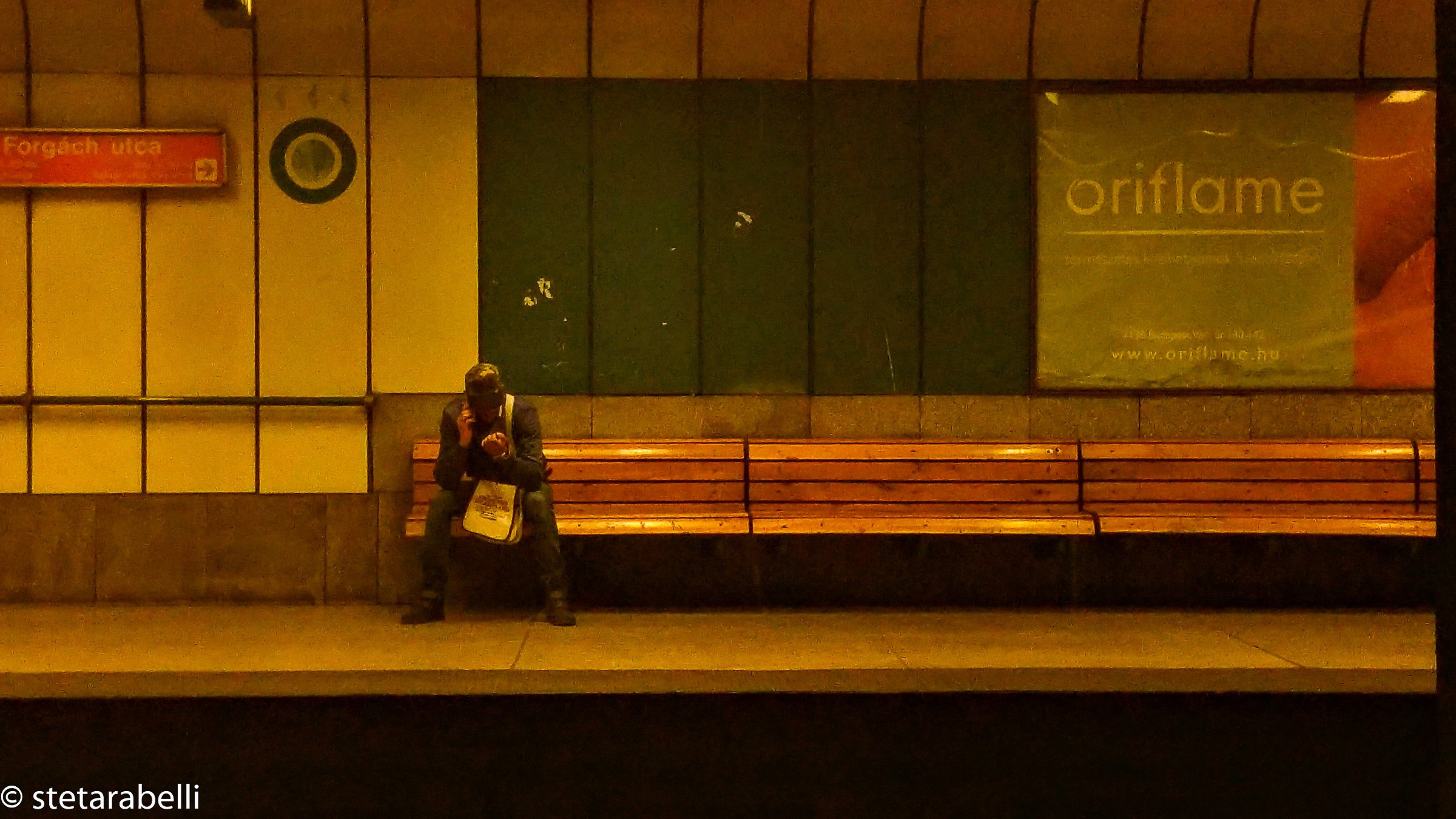 Waiting for the last metro...