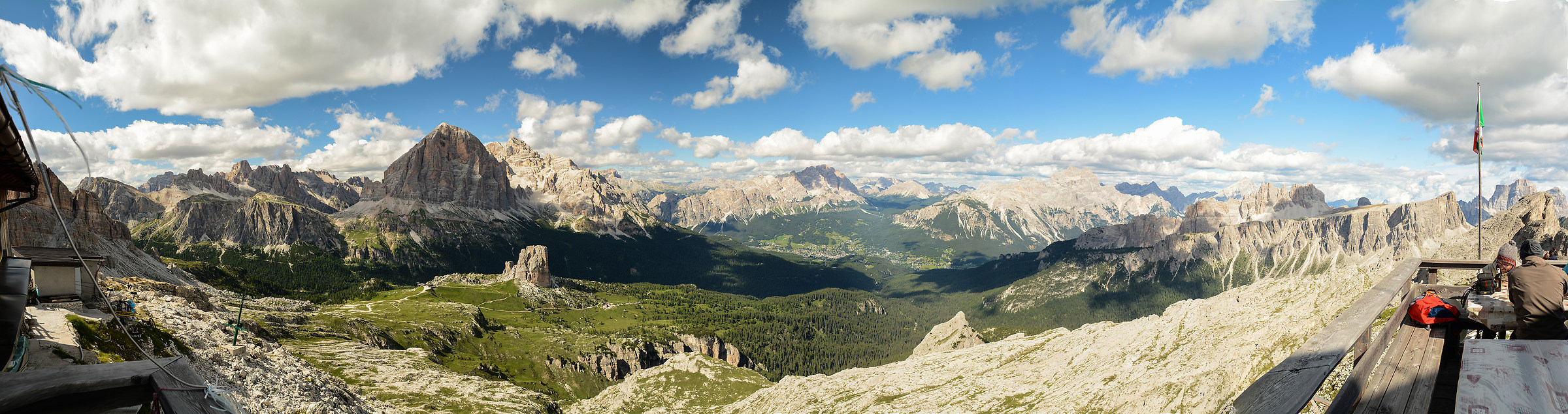 Panorama dal Rifugio Nuvolau 2575m  -Cortina...
