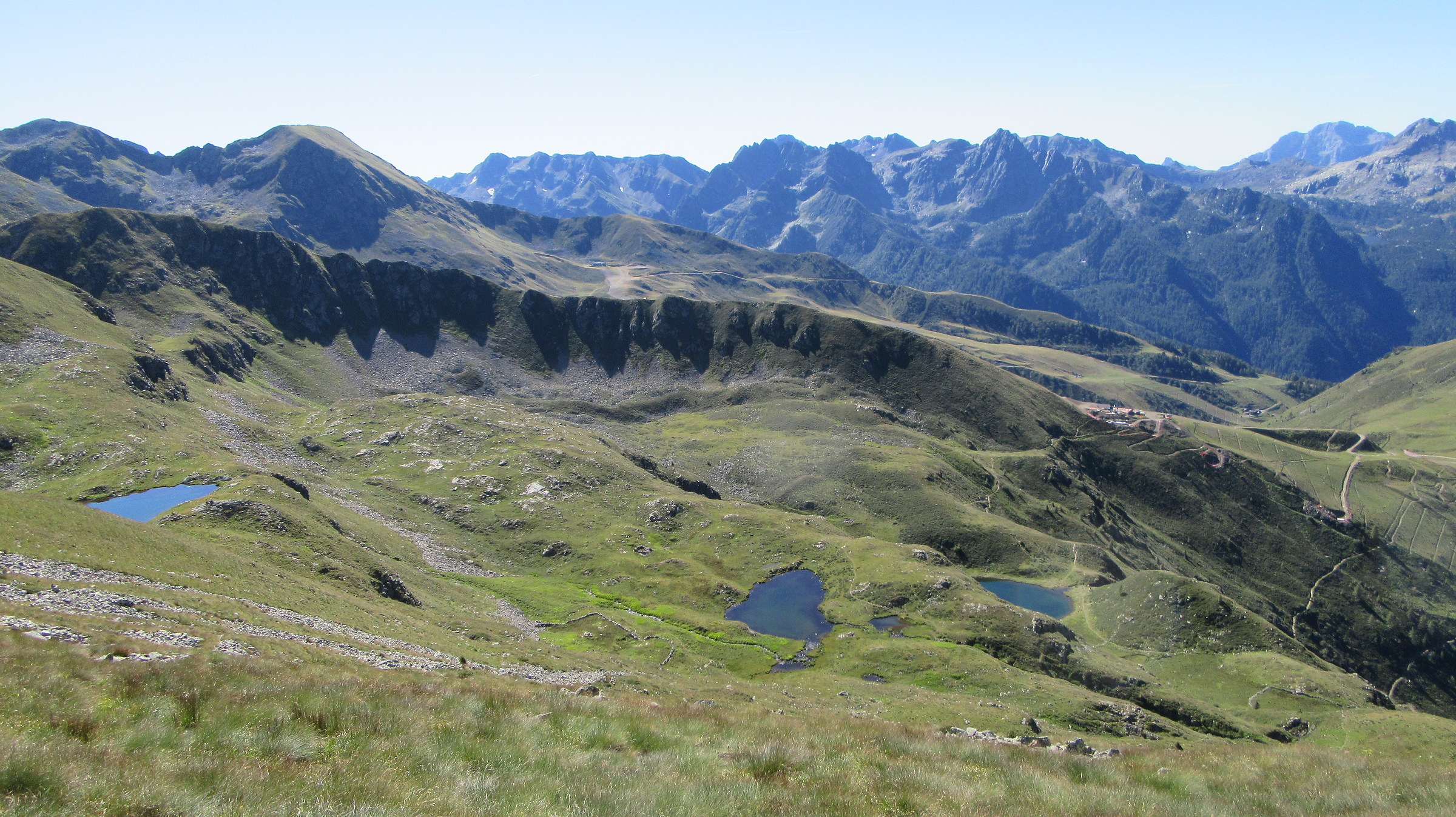 Ponds above Foppolo...