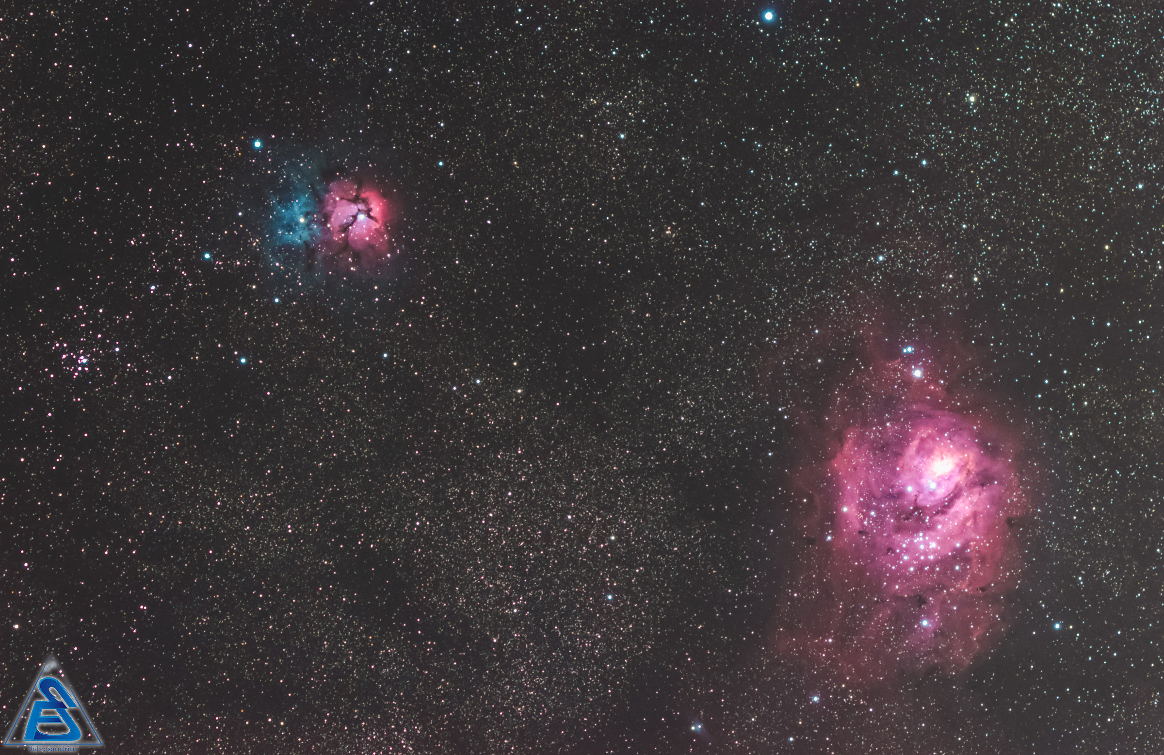 Trifid Nebula & Lagoon Nebula...