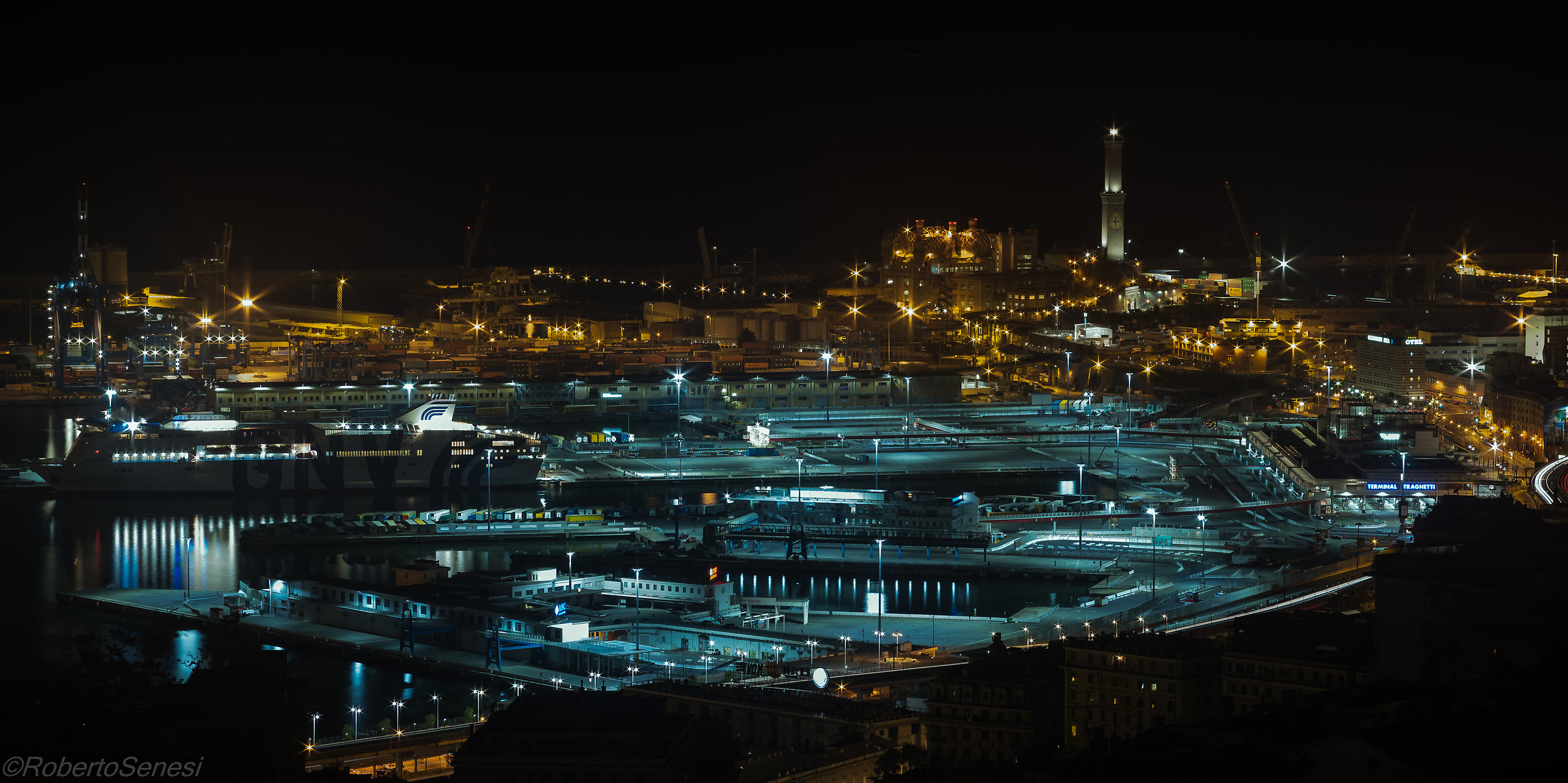 Genoa at night...