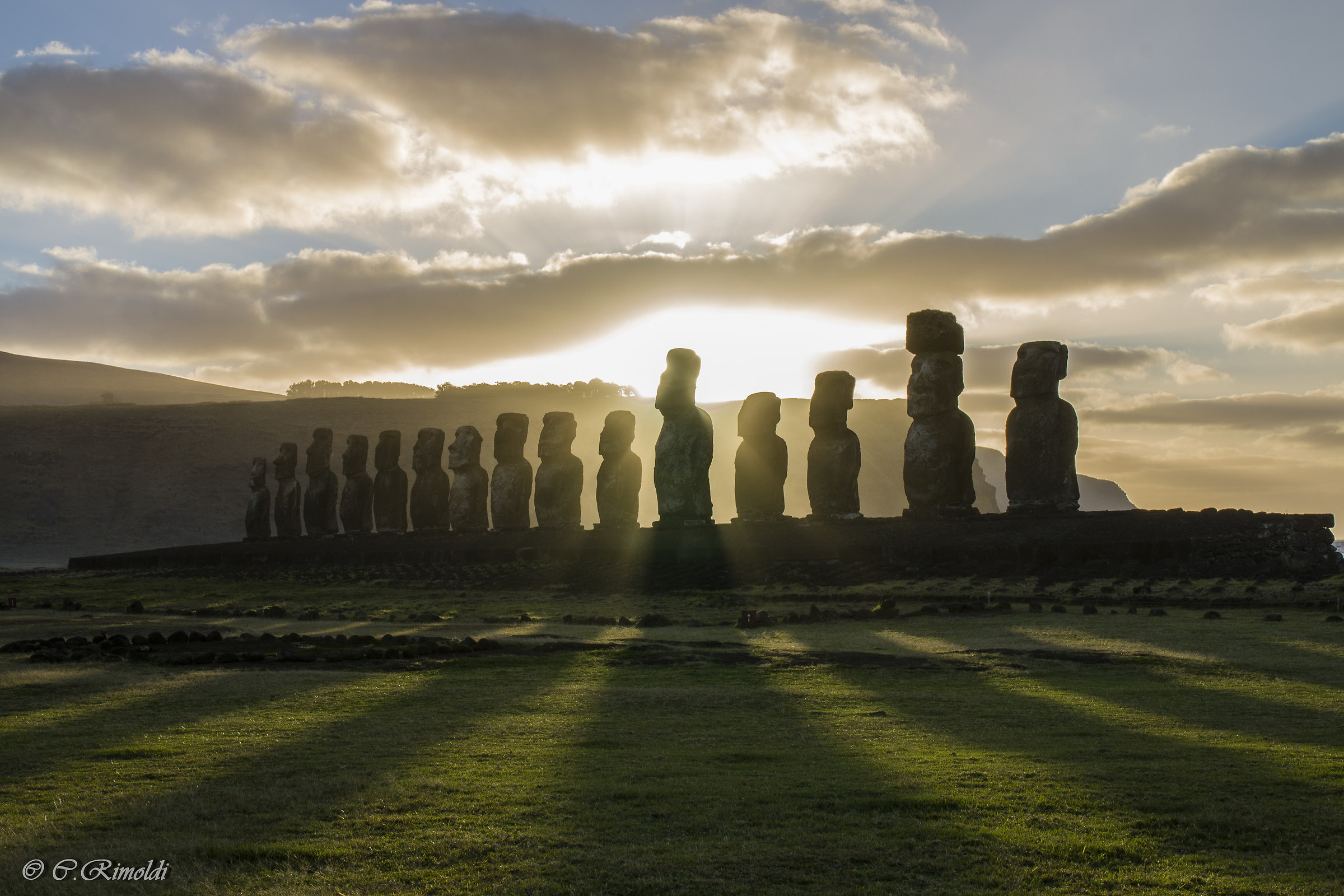 Sunrise on Easter Island...