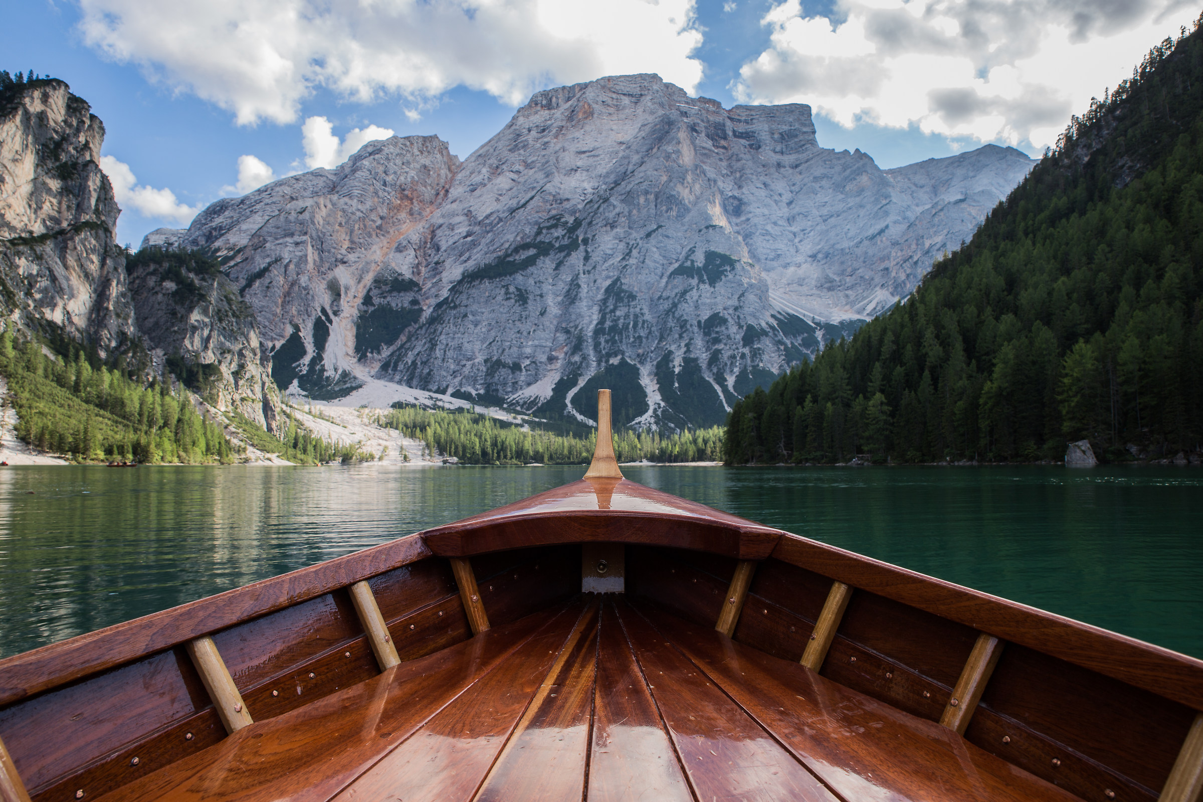 Braies Lake from the boat...