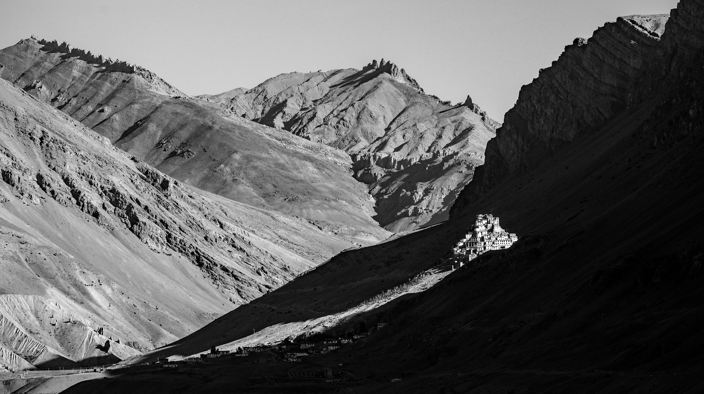 "Light Blade" on Key Monastery, Spiti Valley....