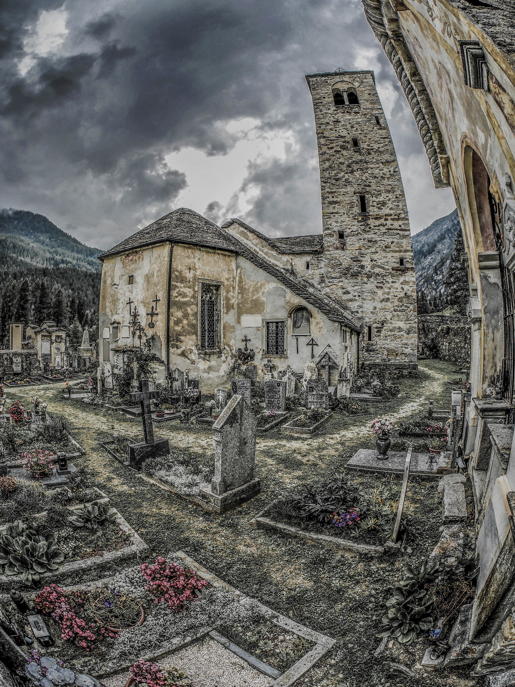 The Church of Monte Rosa...