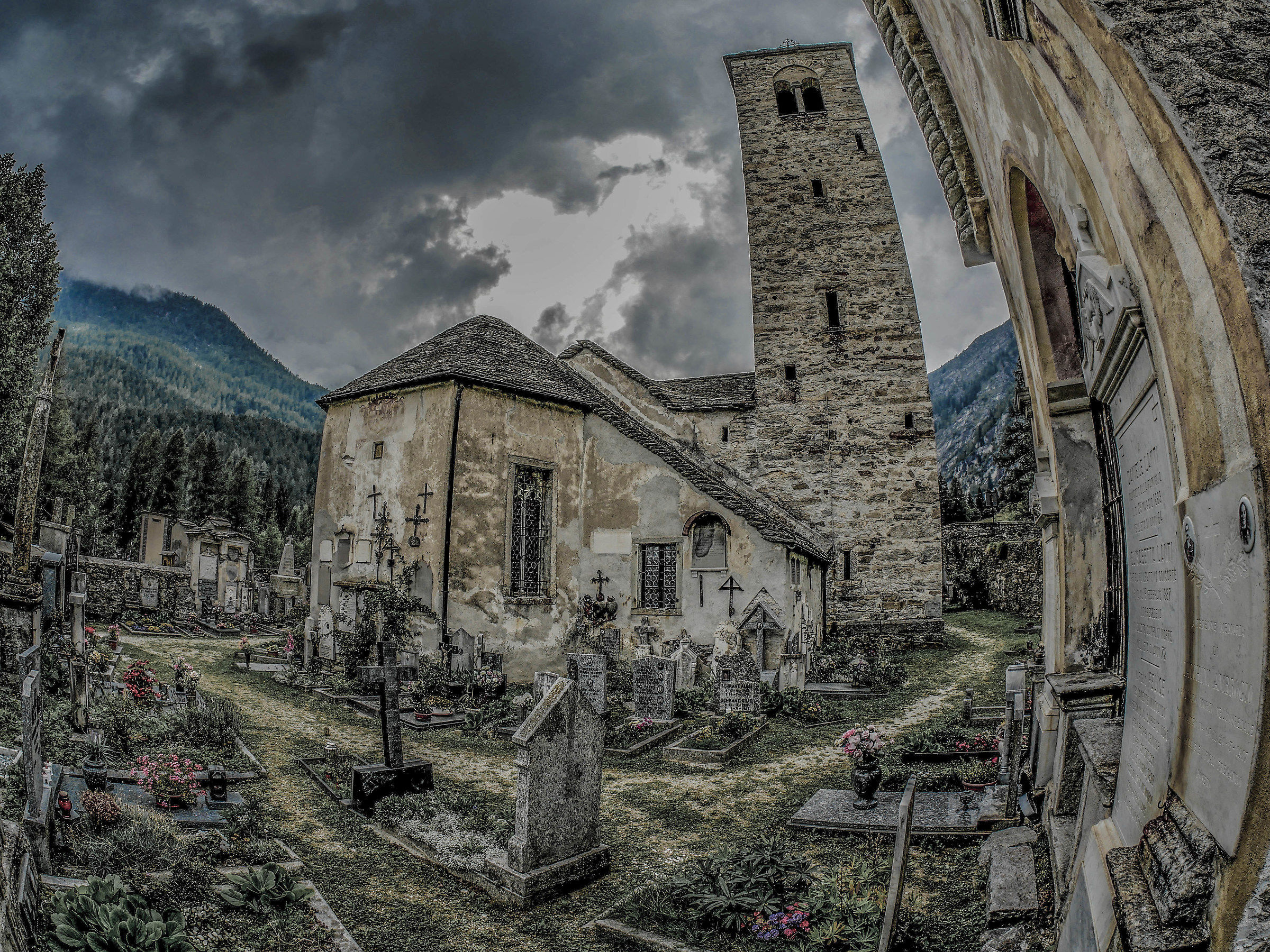 The Church of Monte Rosa...