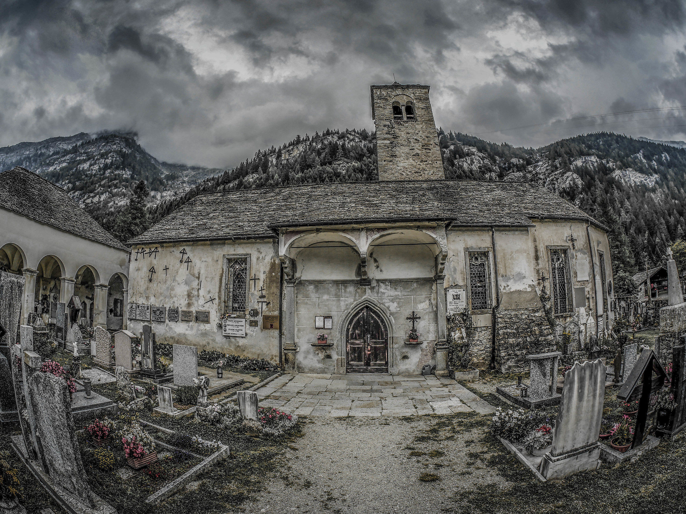 The Church of Monte Rosa...