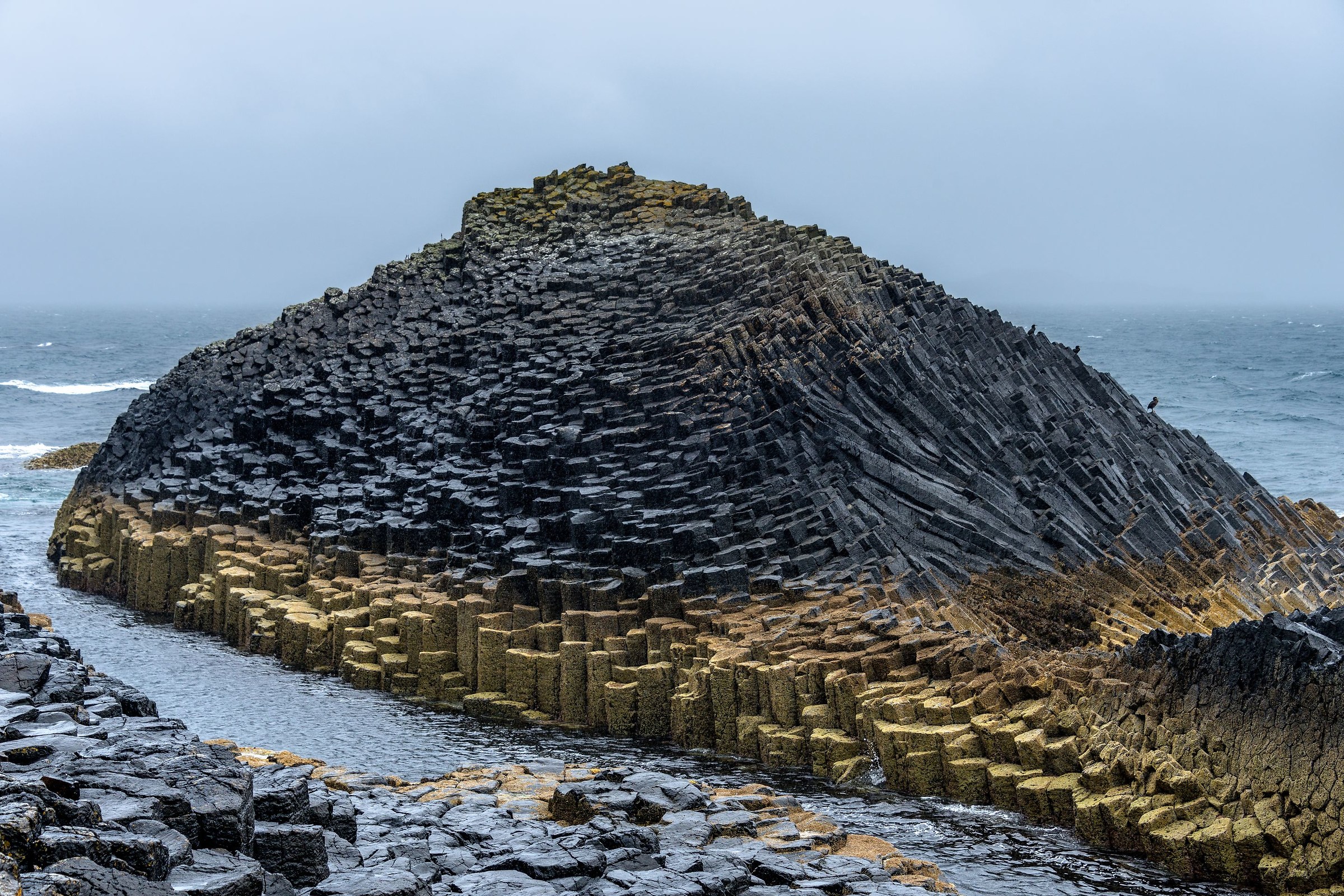 Basalt formation of Staffa isle...