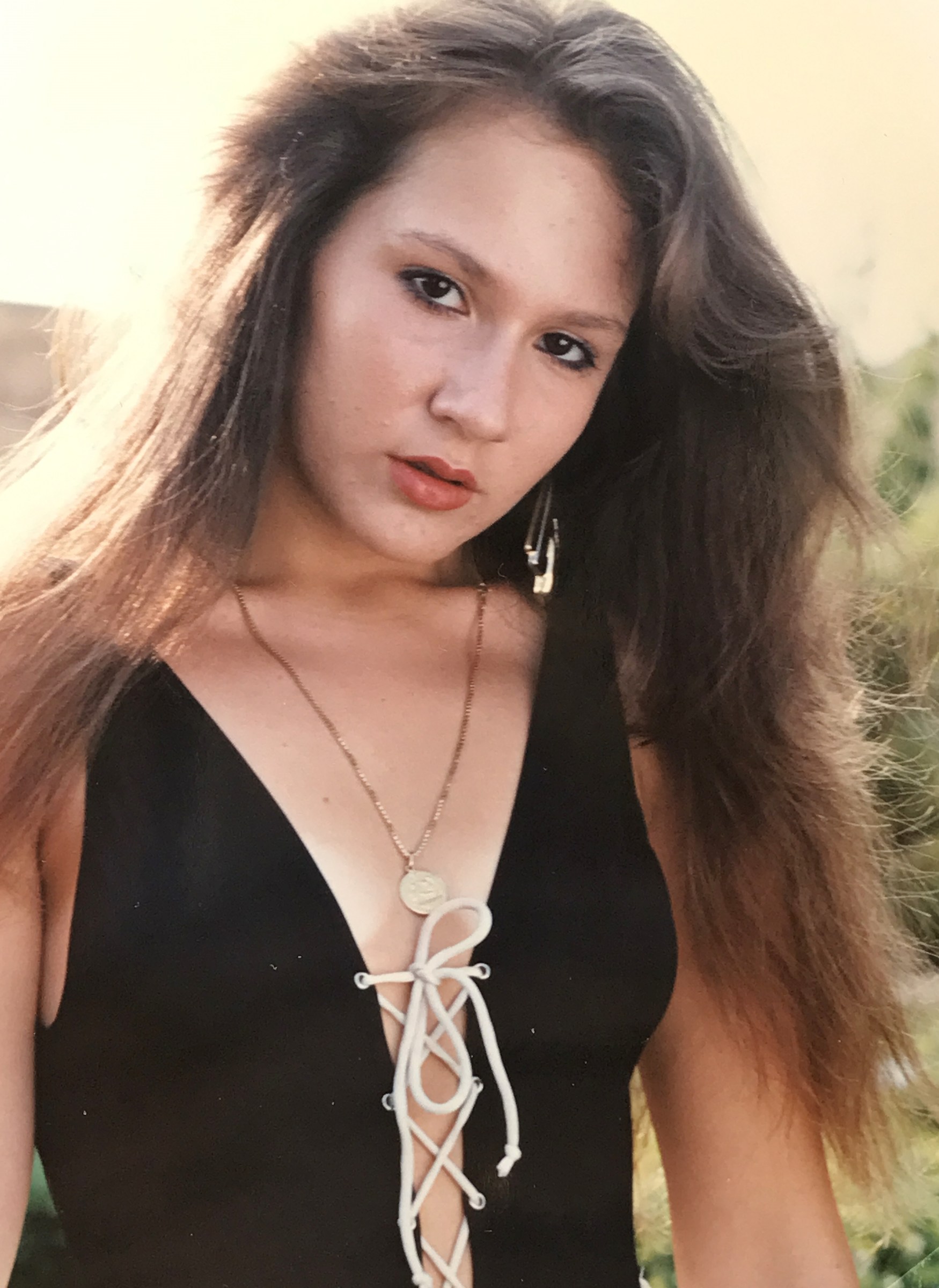 Blonde girl in the 1980's....