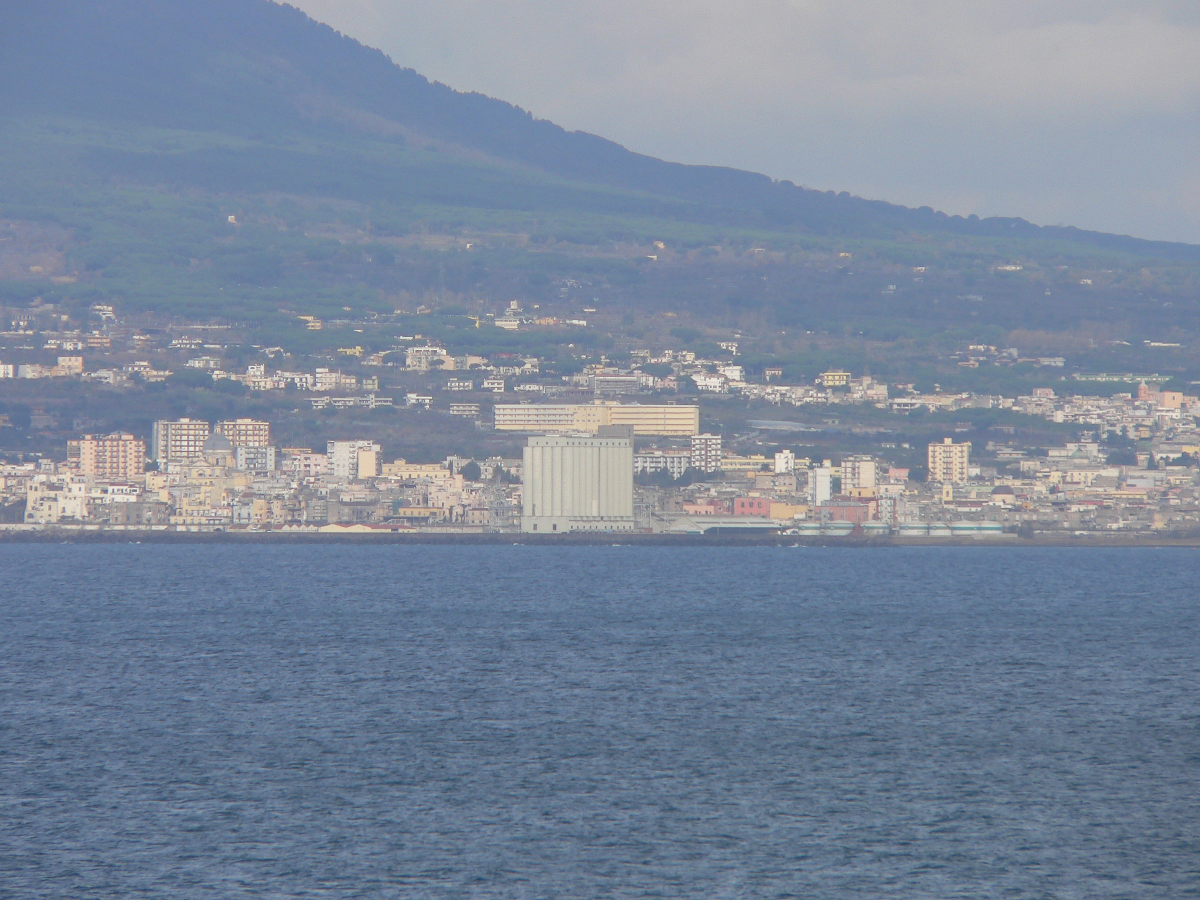 Tower Annunziata from the Sorrento Peninsula...