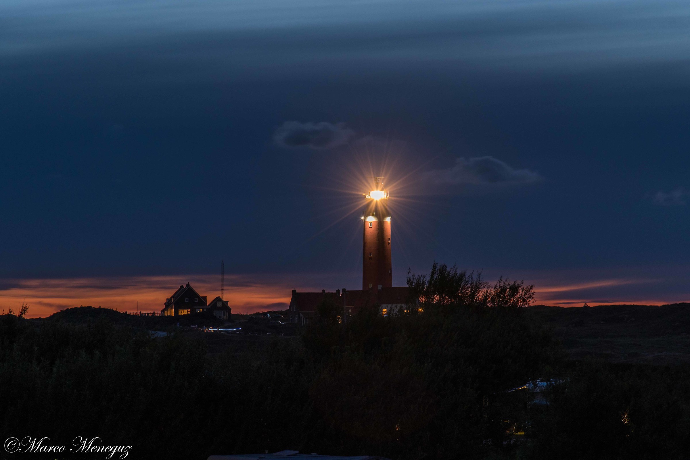 Turning on the lighthouse - Texel Island...