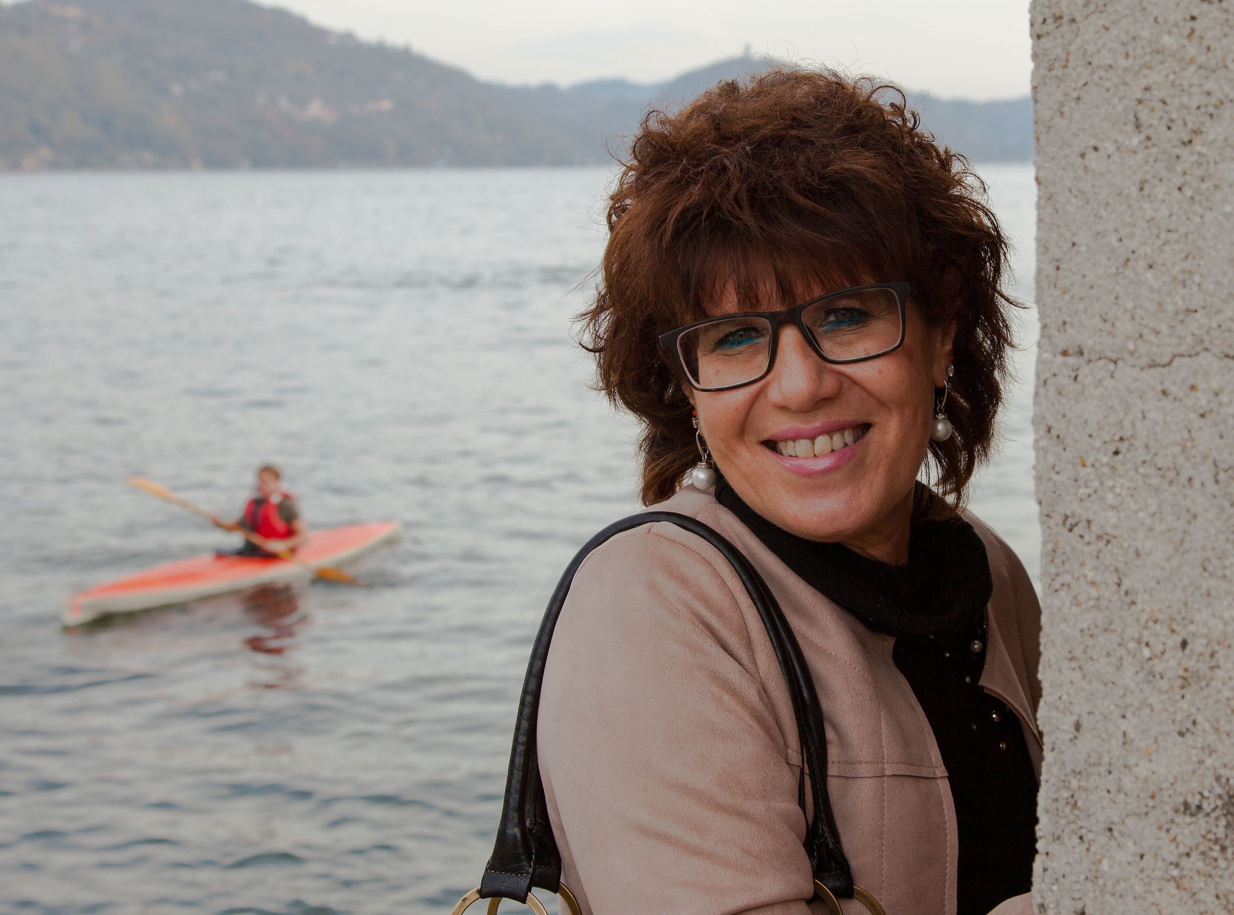 The lady, the lake and the canoe...