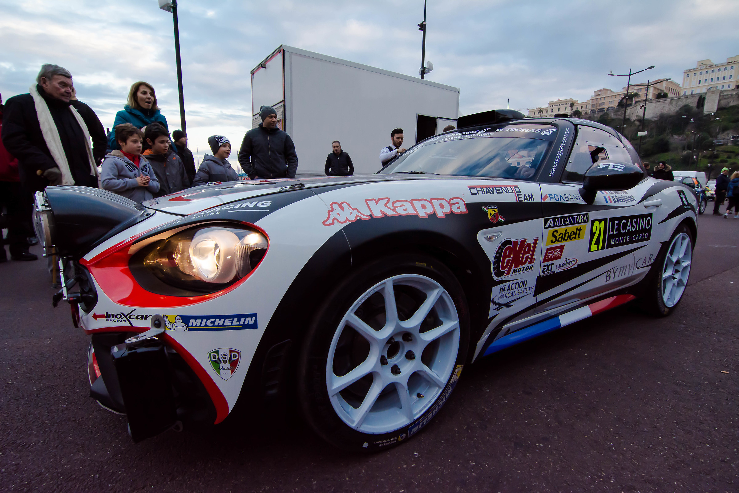 Fiat 124 Abarth at wrc montecarlo rally 2014...