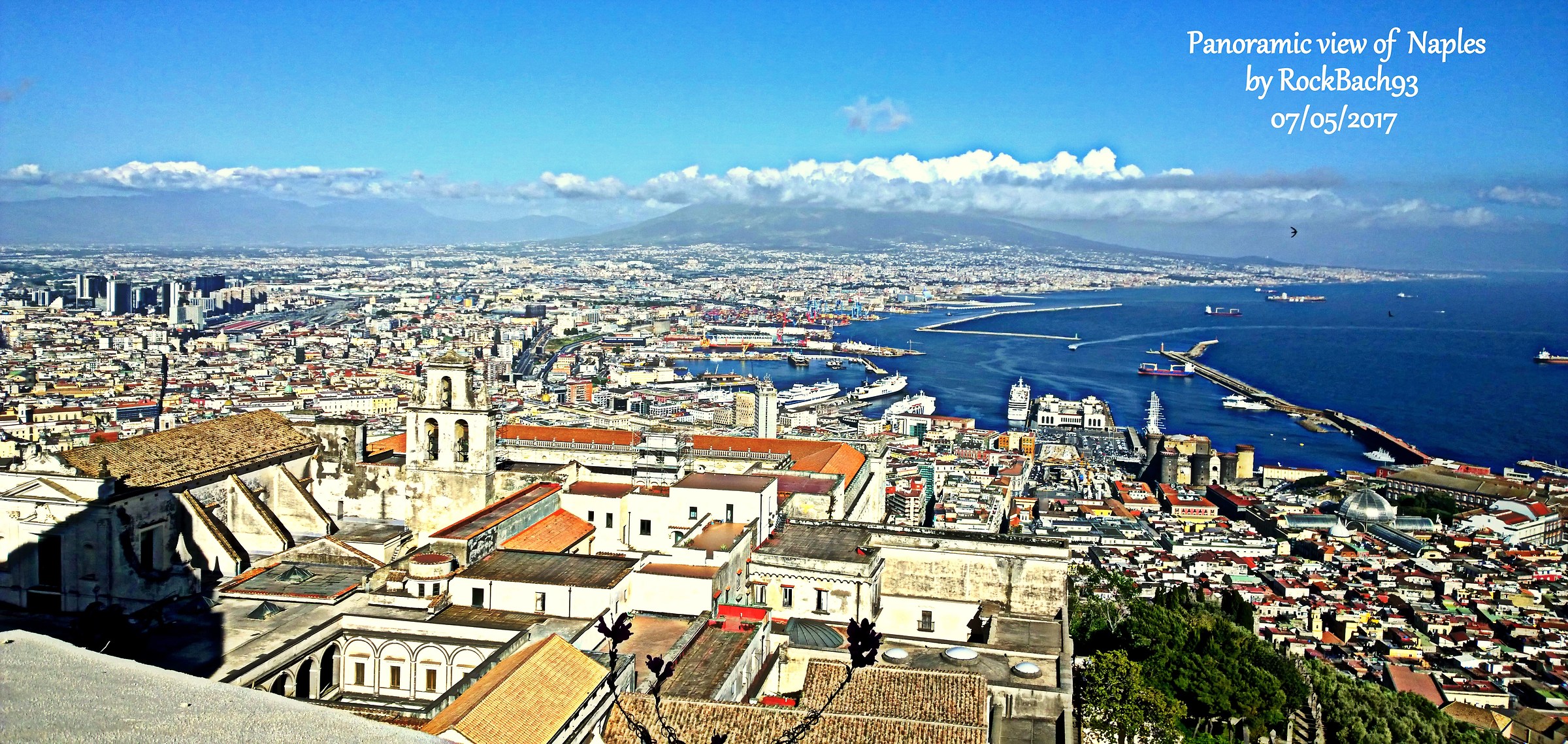 Gulf of Naples seen from Castel Sant'Elmo....