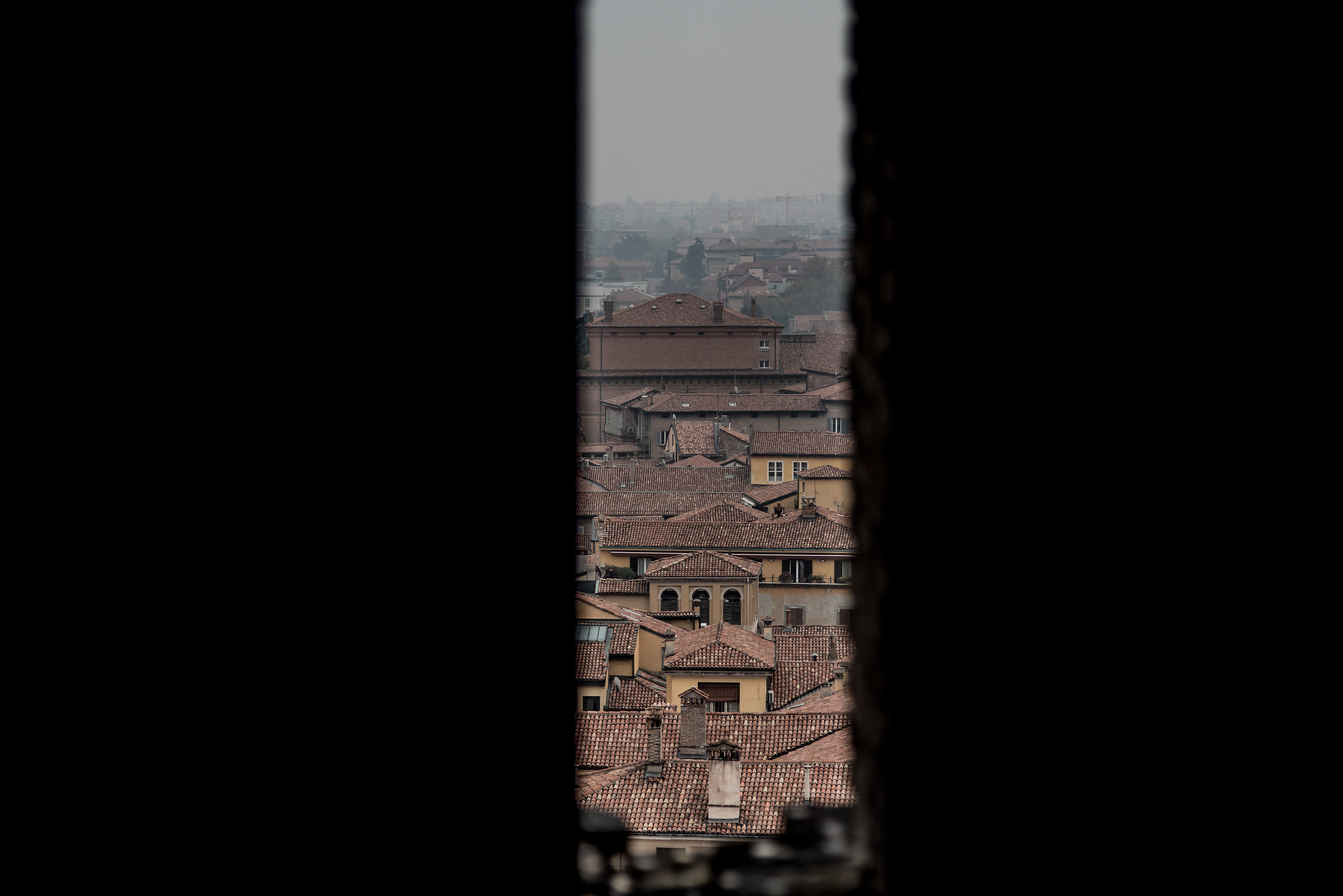 Bologna from a slit...