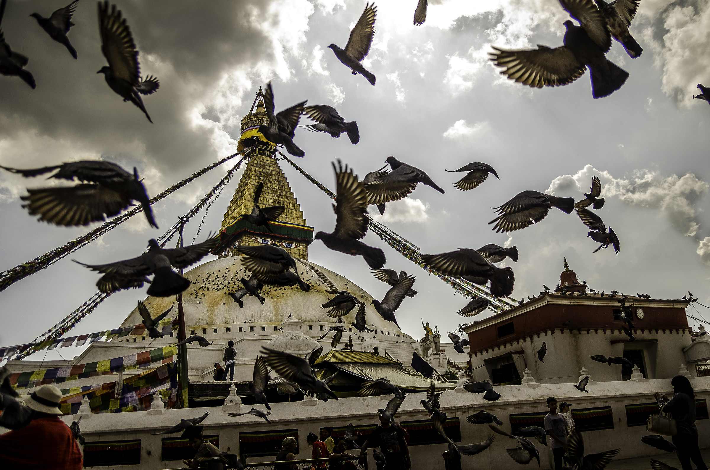 Boudhanath Stupa, Kathmandu, Nepal...