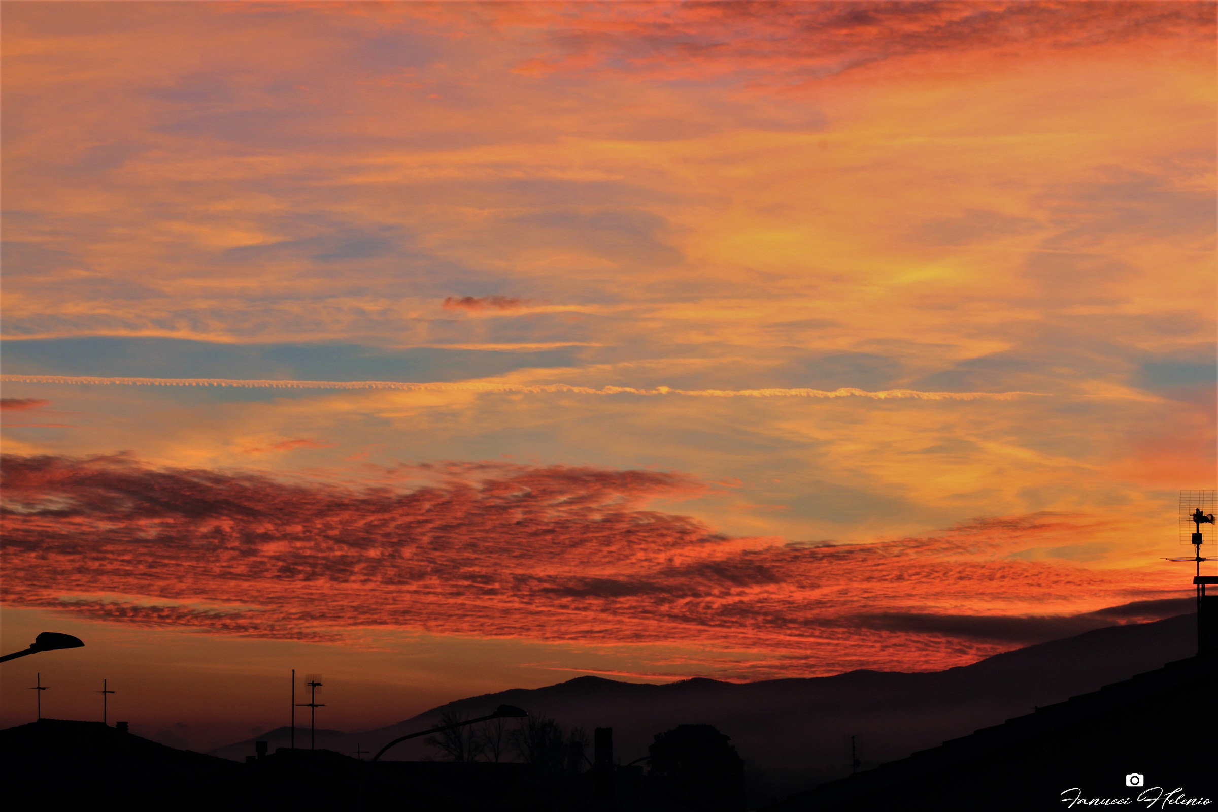 tramonto dal tetto...