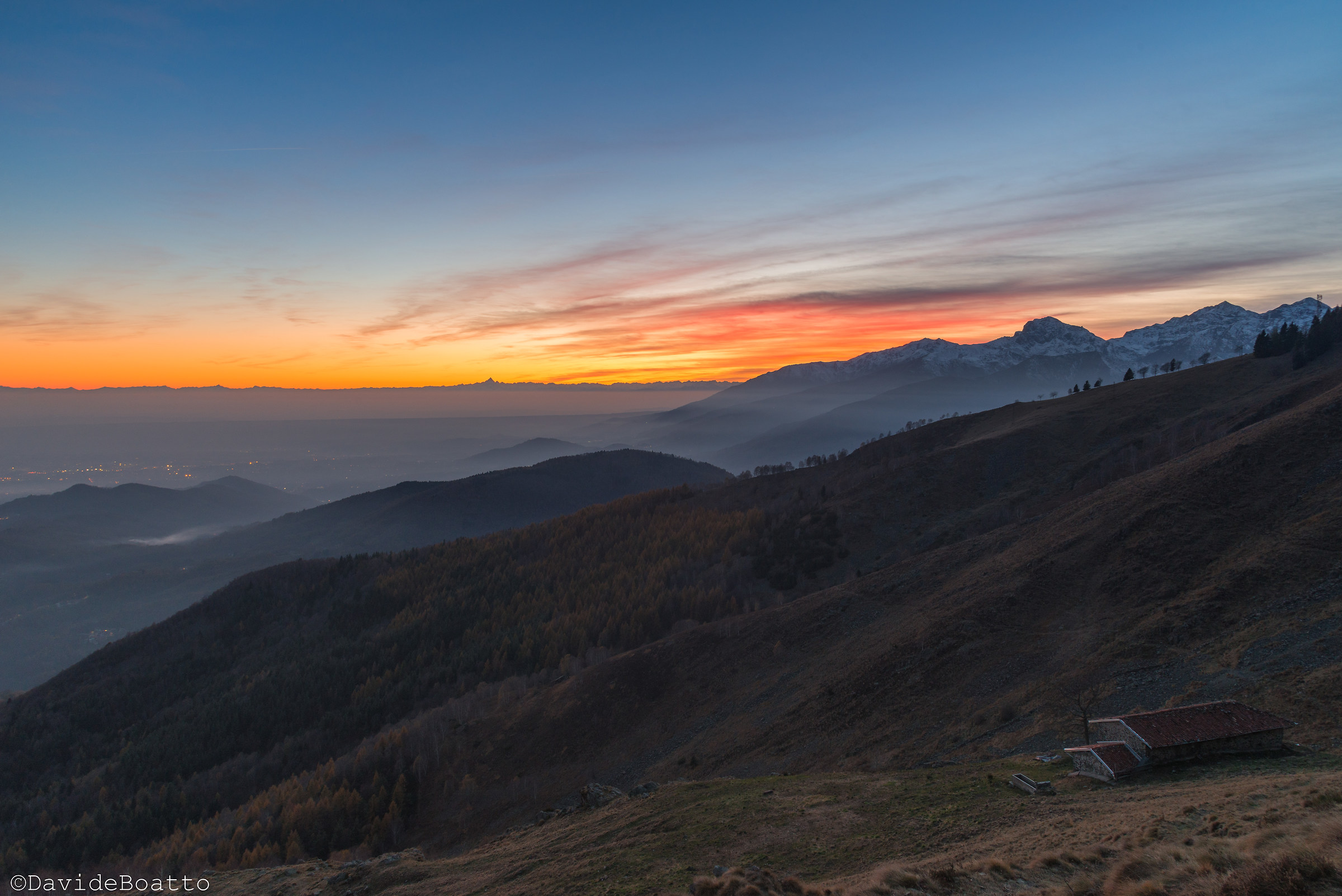 Tramonto dall'Oasi Zegna - Bielmonte...