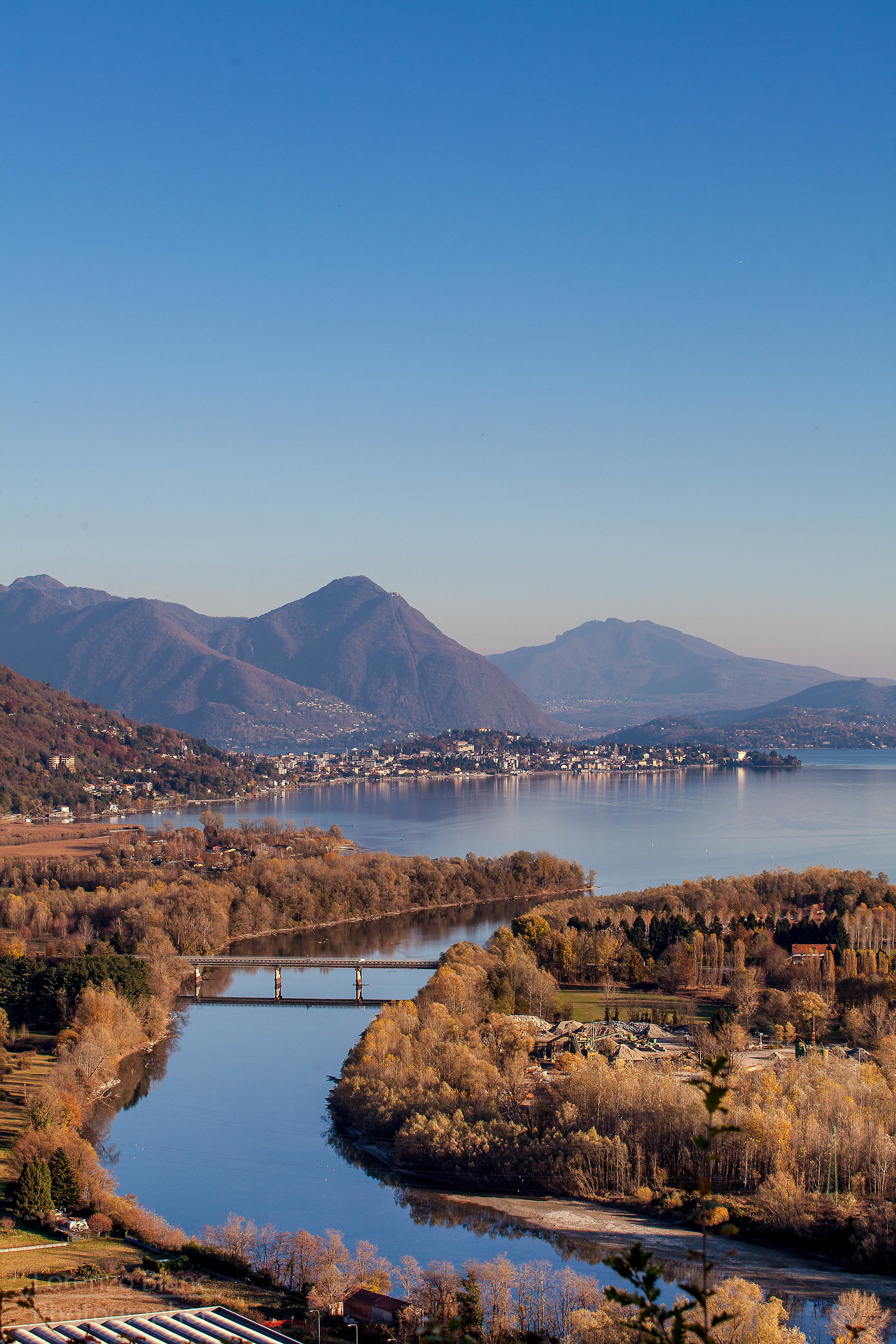 Toce River and Lake Maggiore...