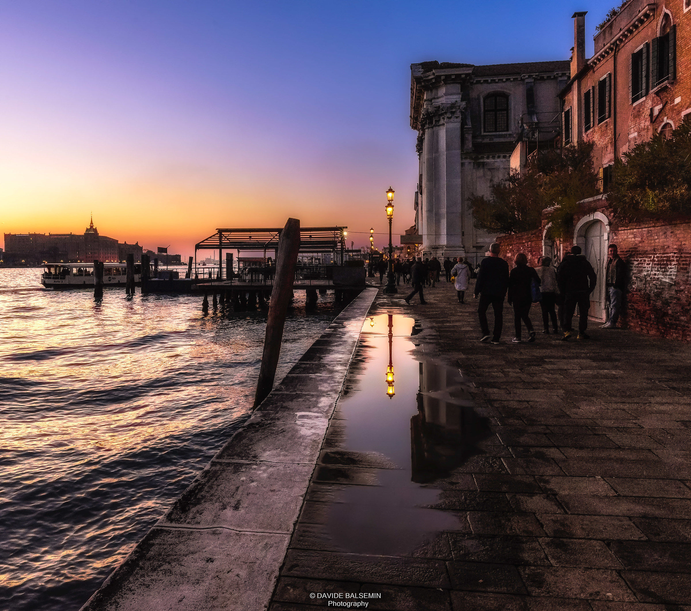 Walking in a Venetian sunset...