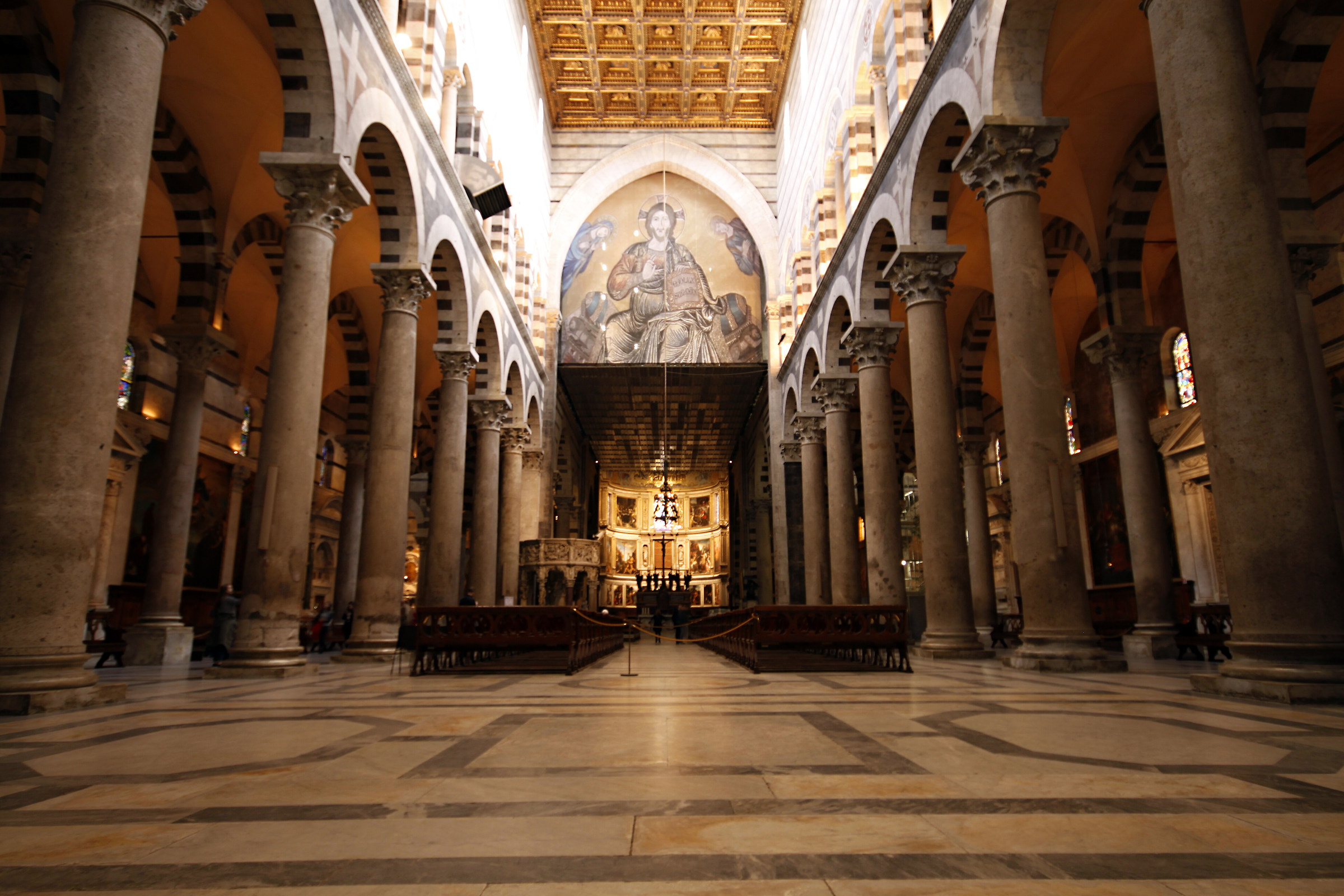 Interior of the Cathedral of Pisa...