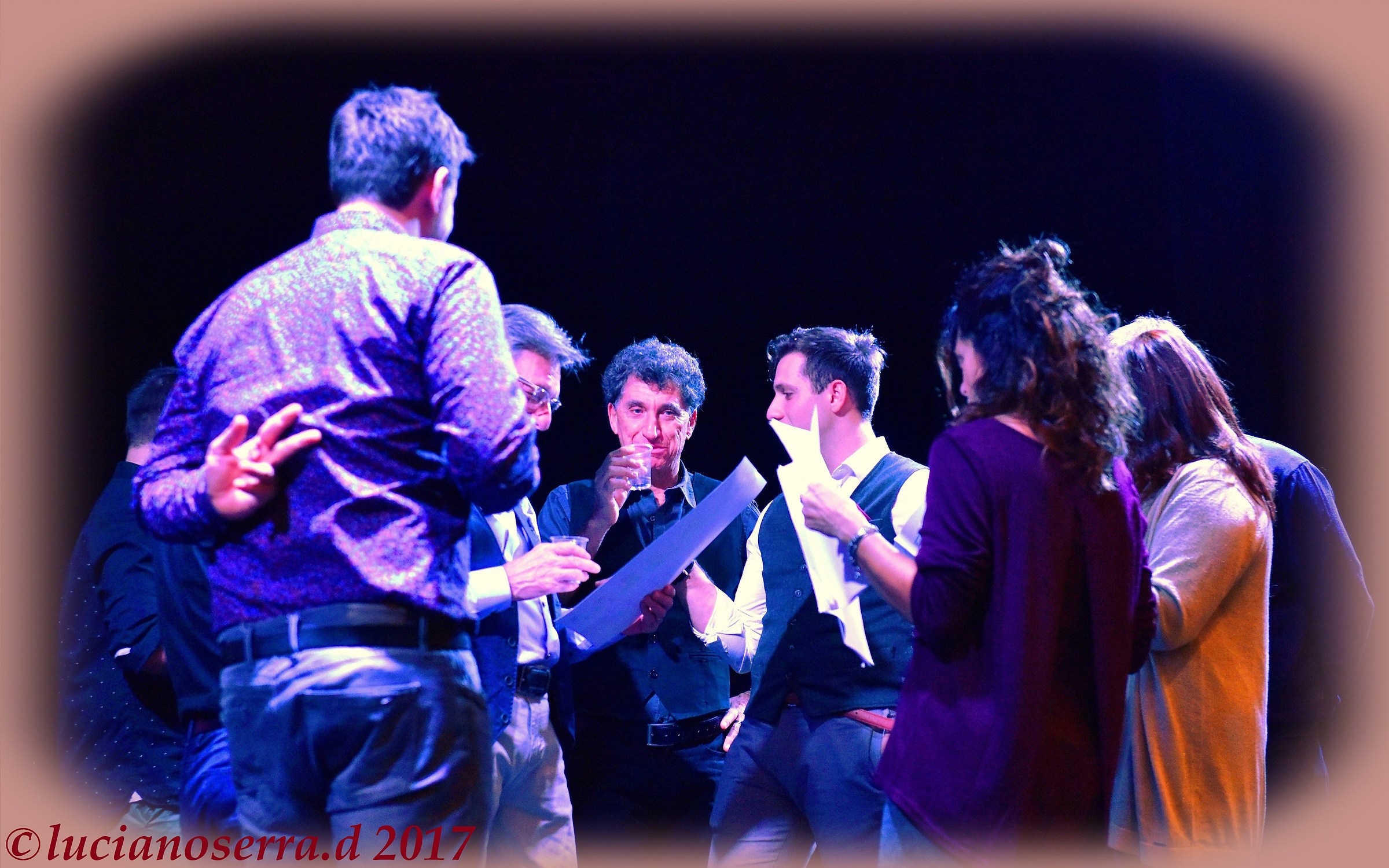The briefing ... before the concert...