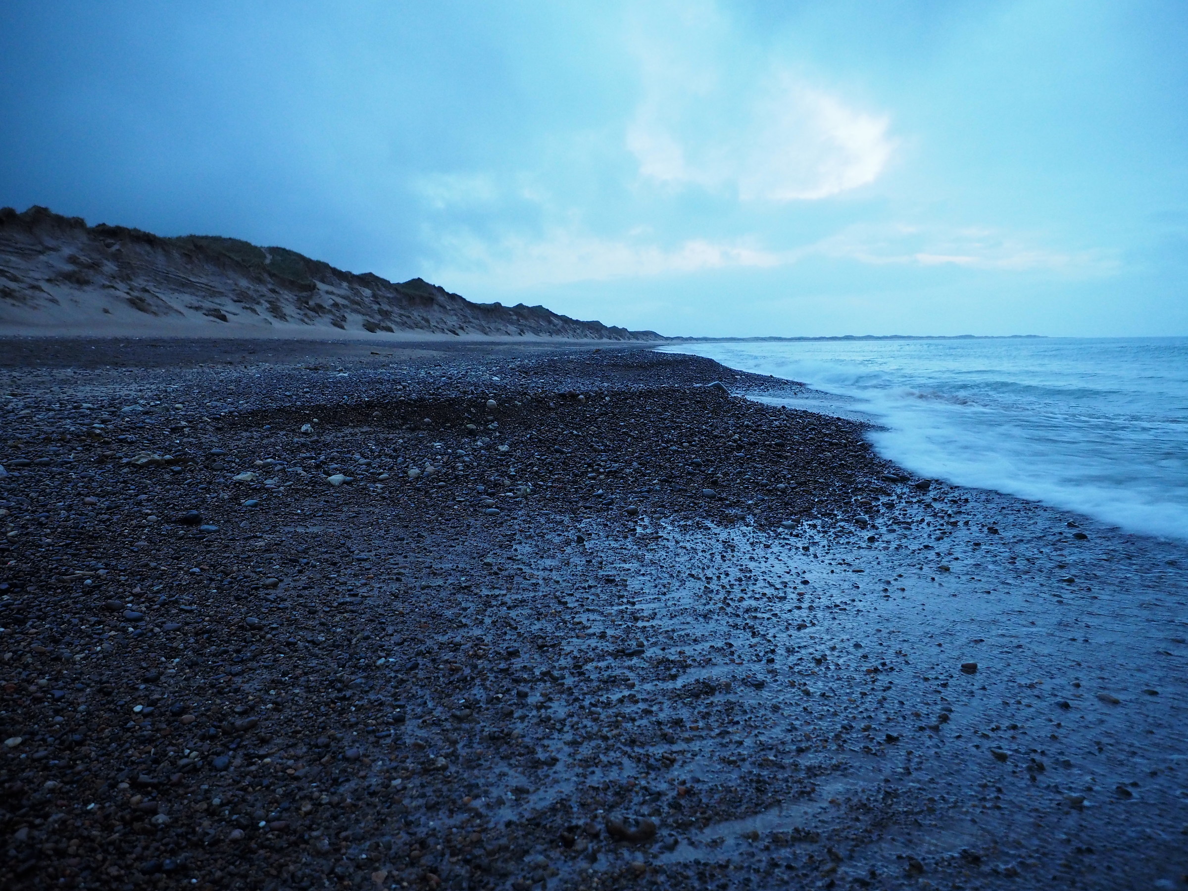 endless beaches of Denmark, beaten by sea and winds...