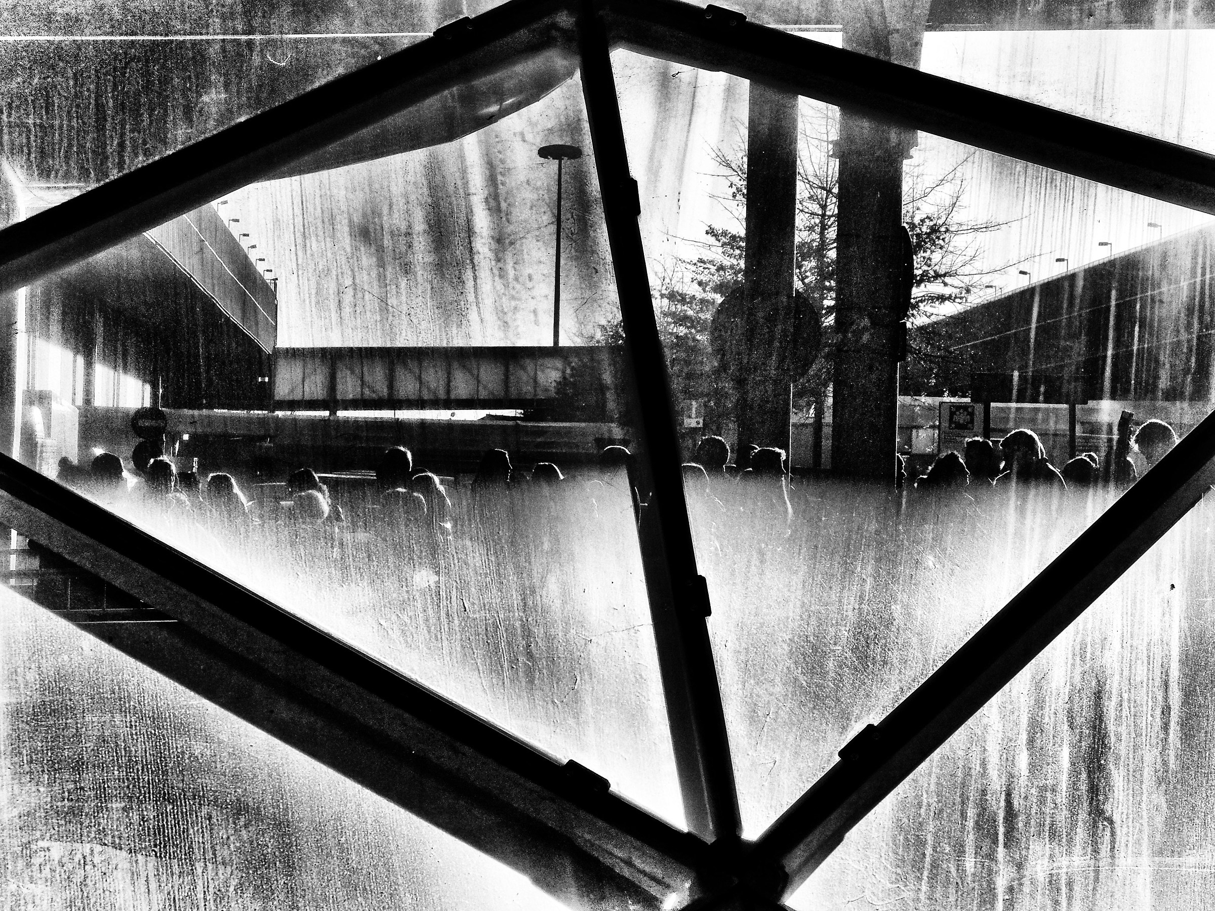 behind the glass...