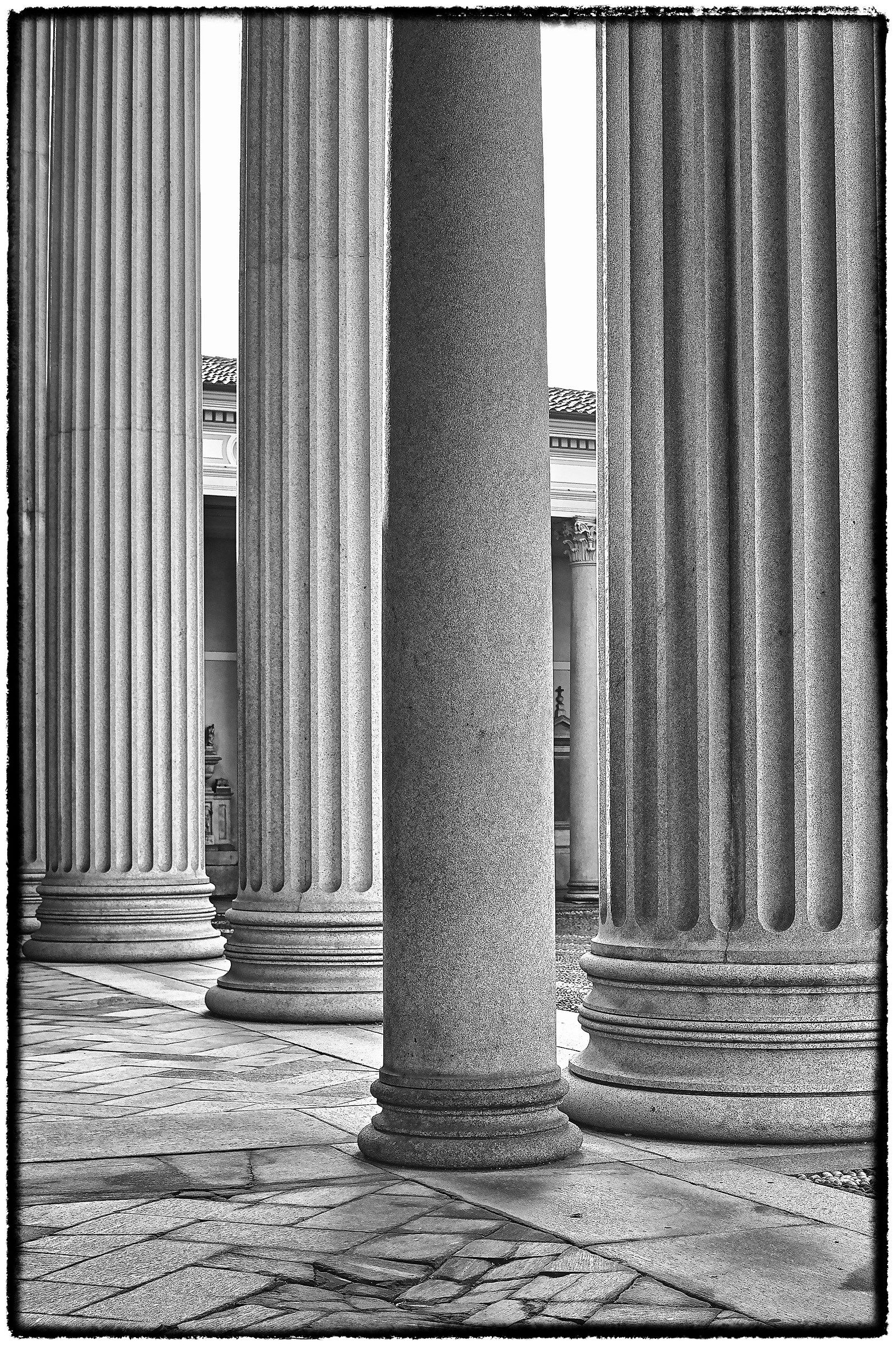Novara cathedral entrance columns...