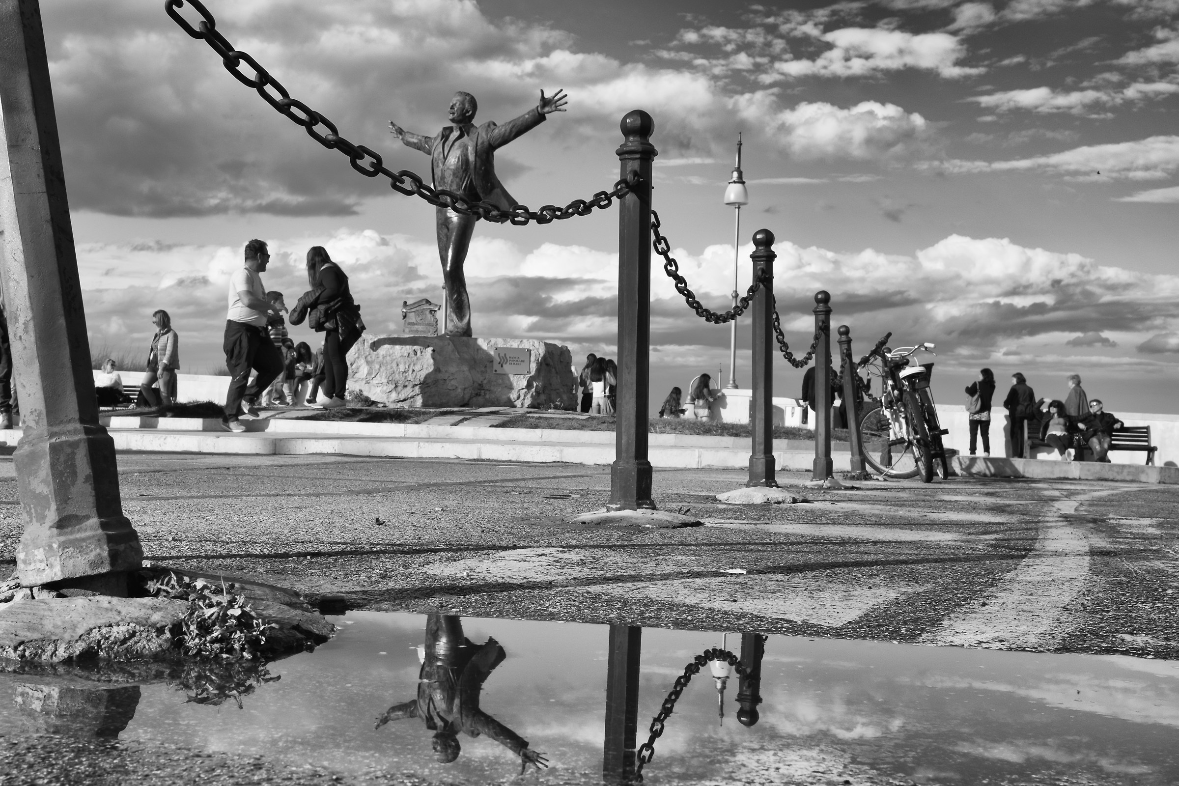 Statue of Domenico Modugno (Polignano a Mare)...
