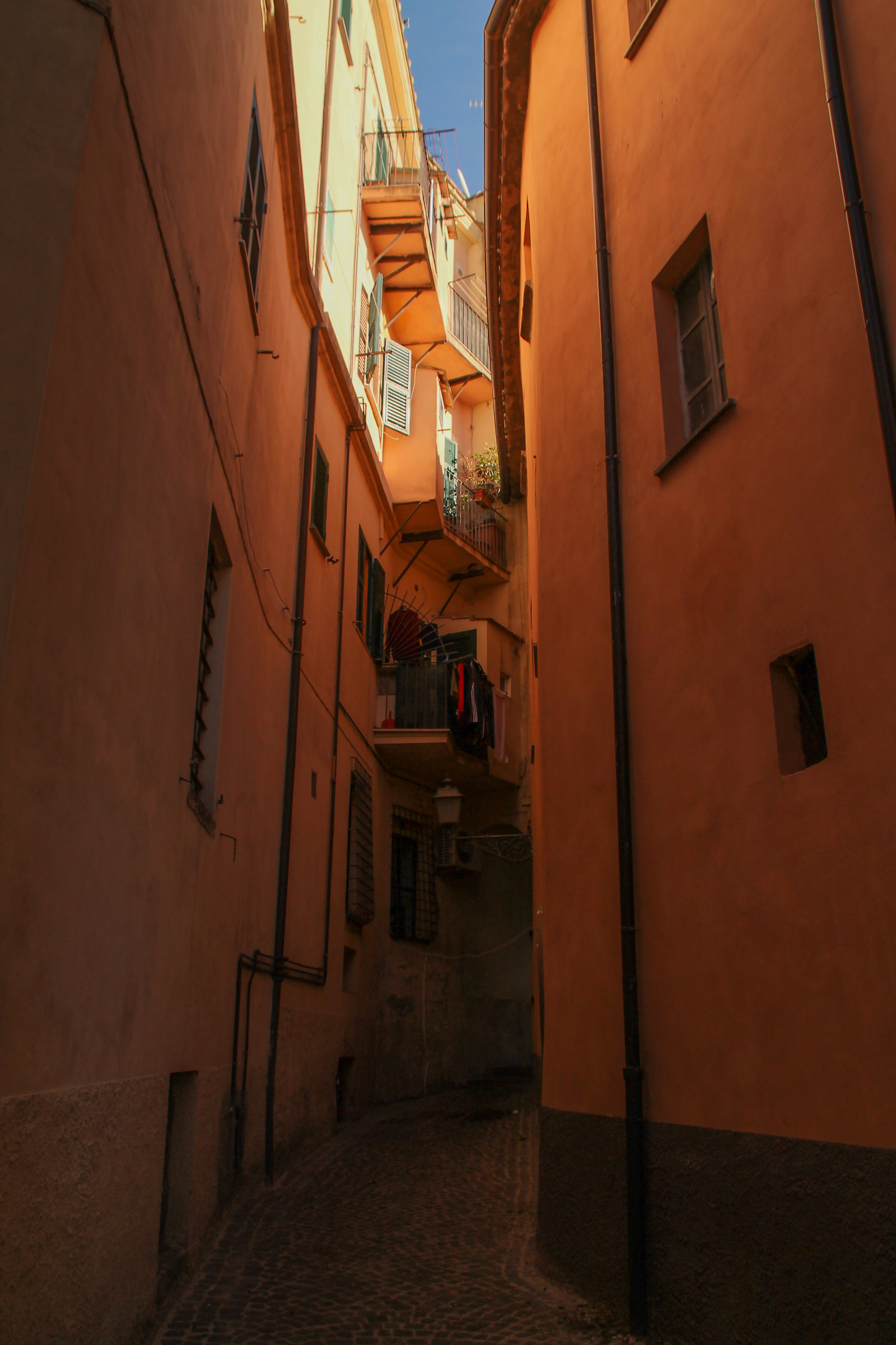 The alley...