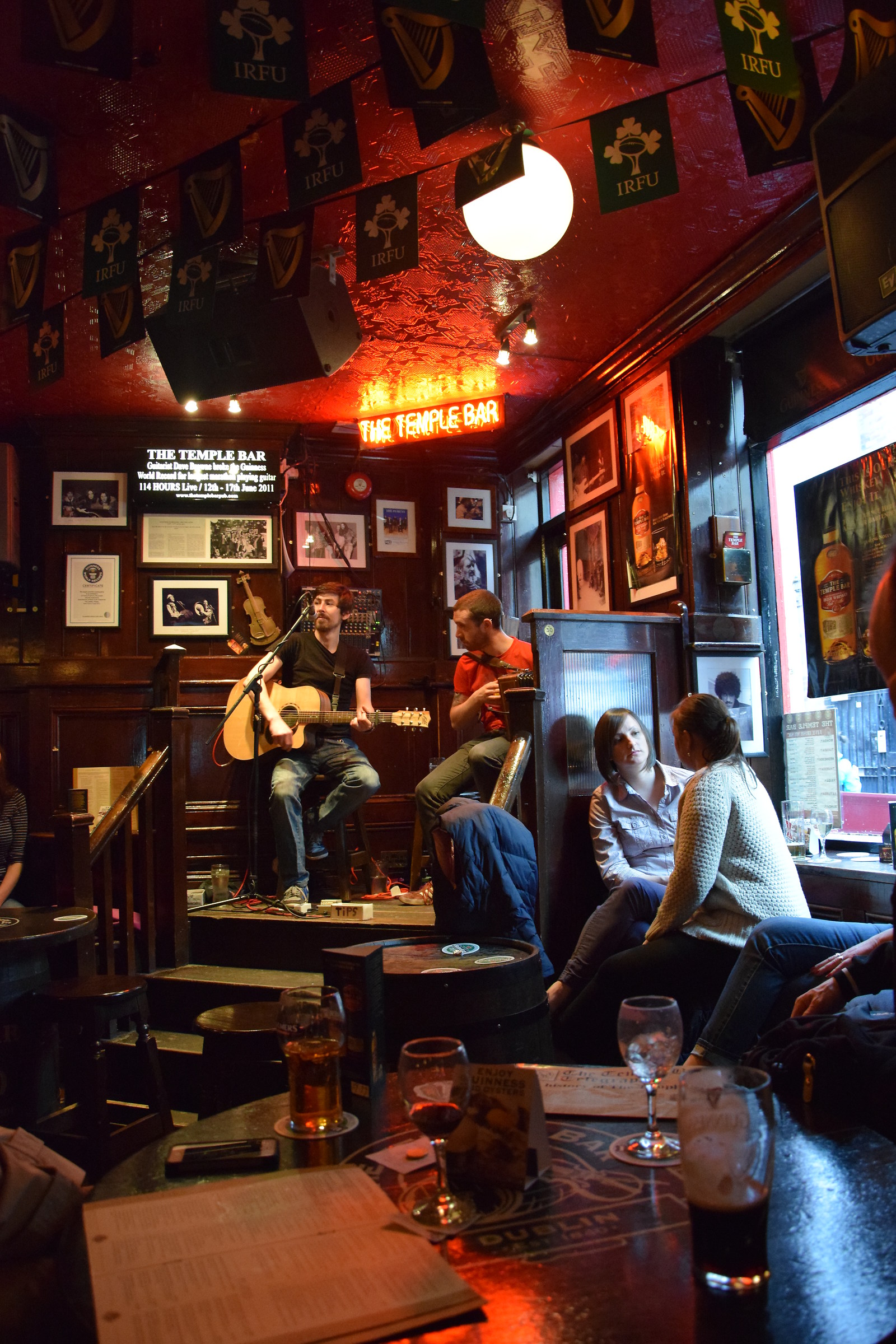 Nice concert in the Temple Bar...
