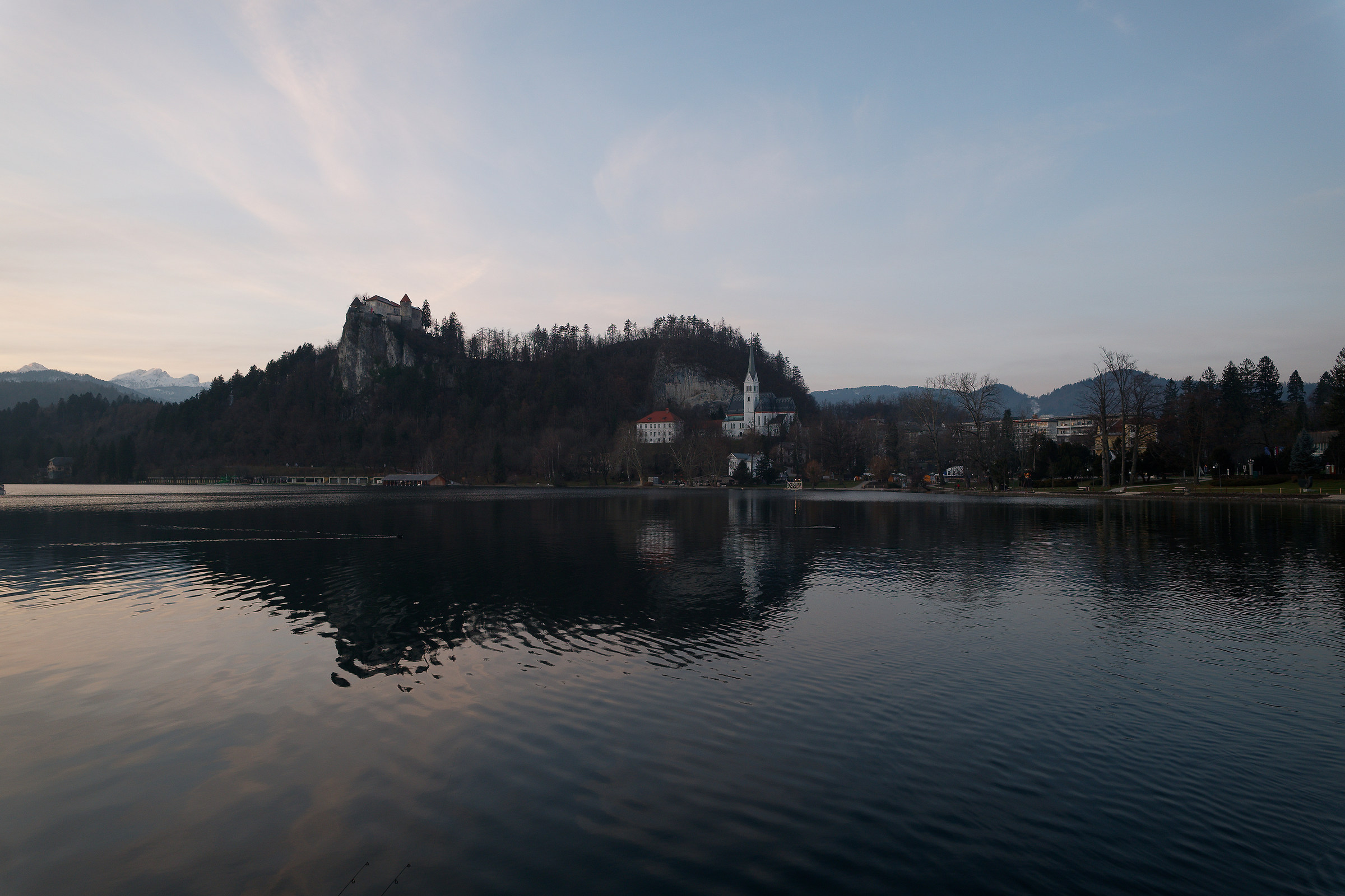 Lake Bled Castle in the distance...