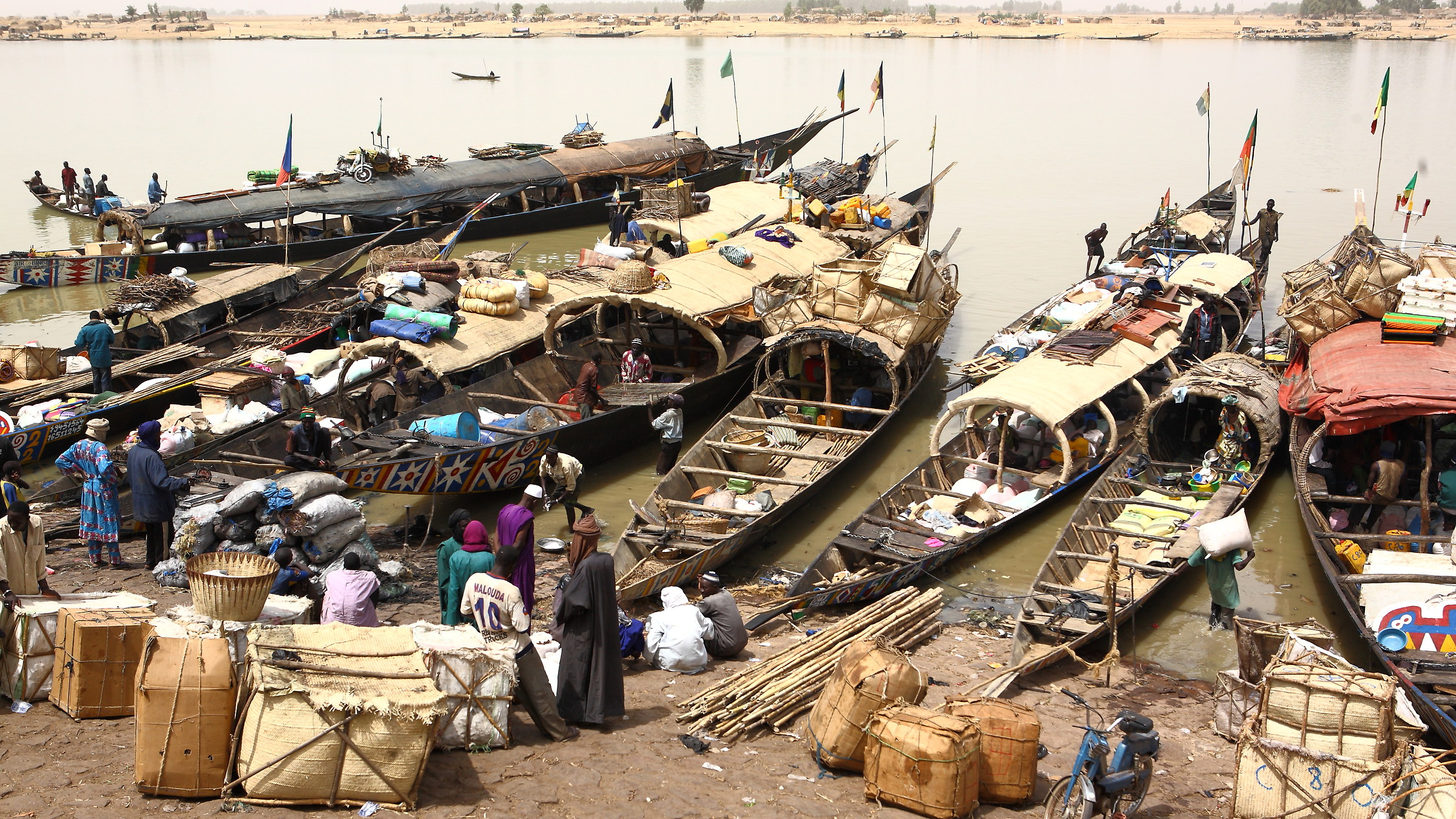 Landing Zone and Exchange on the Niger River...