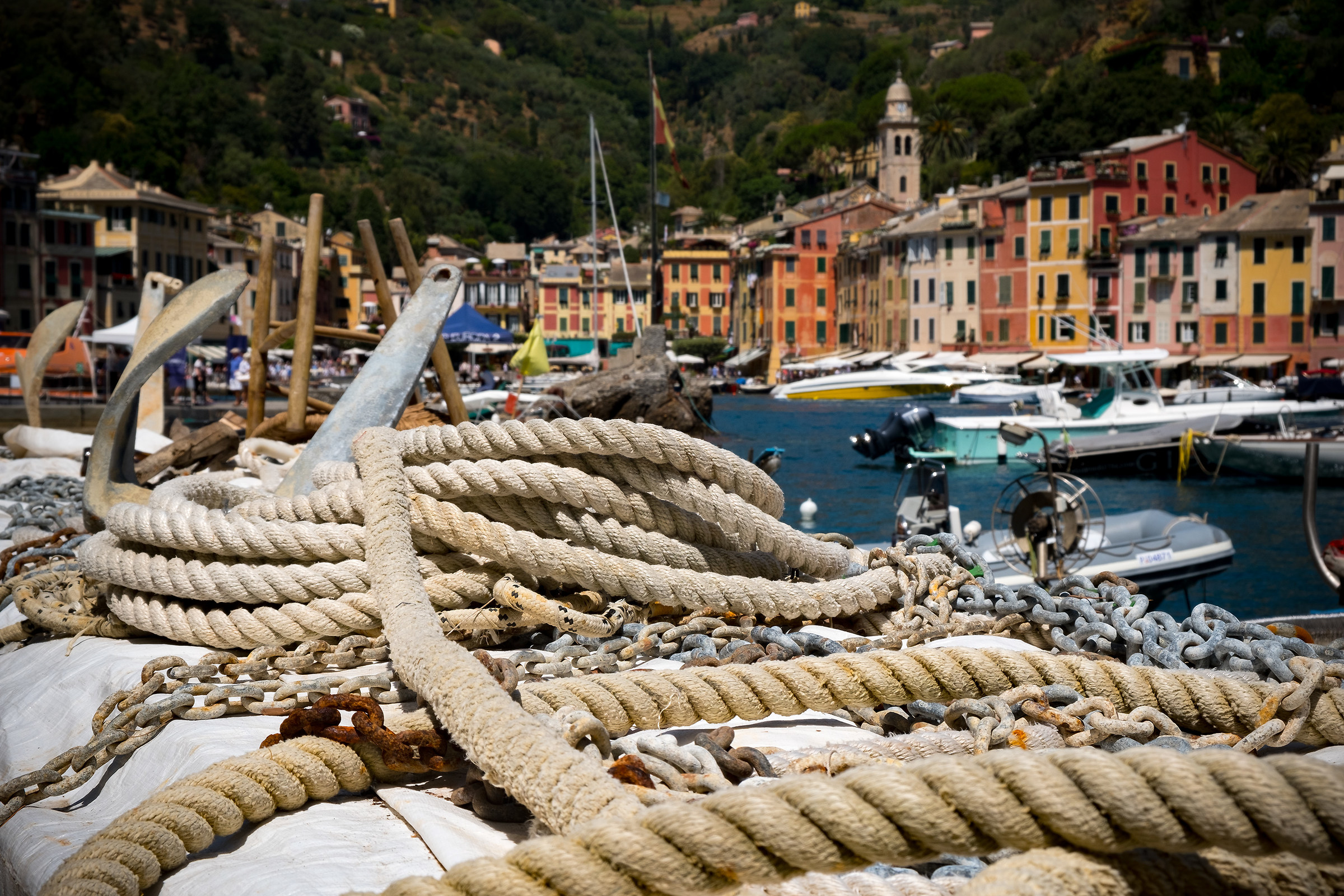 the ropes of Portofino...