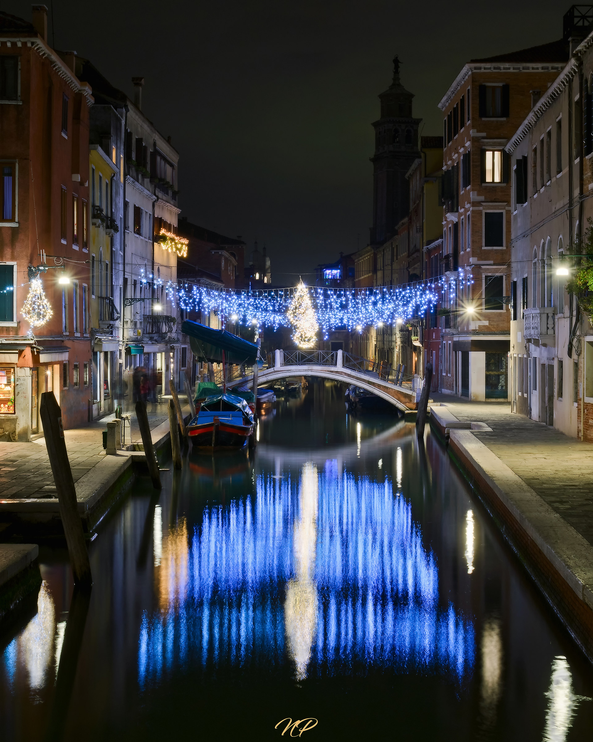 Christmas lights in Venice...
