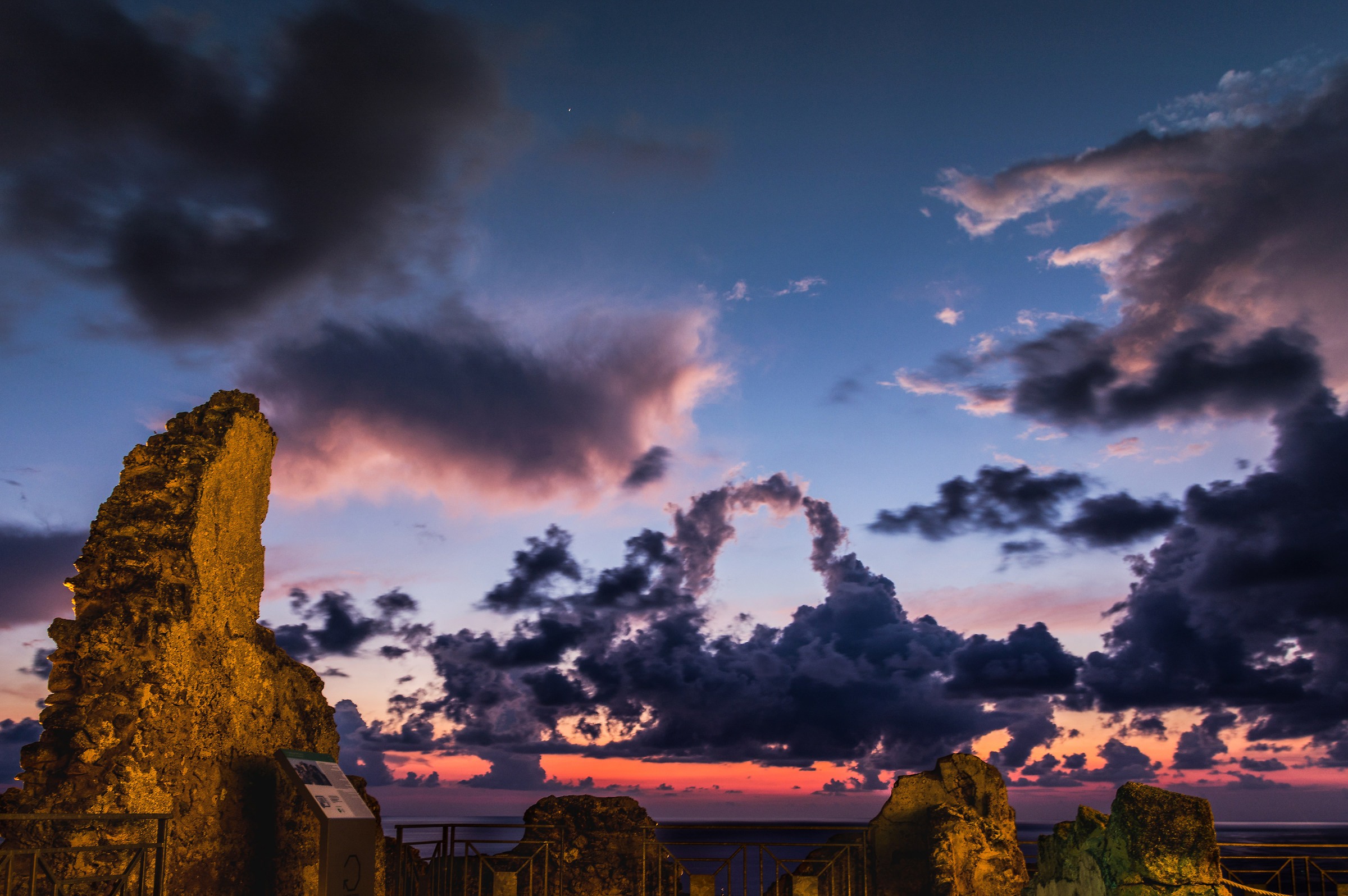 Sunset at the ruins...