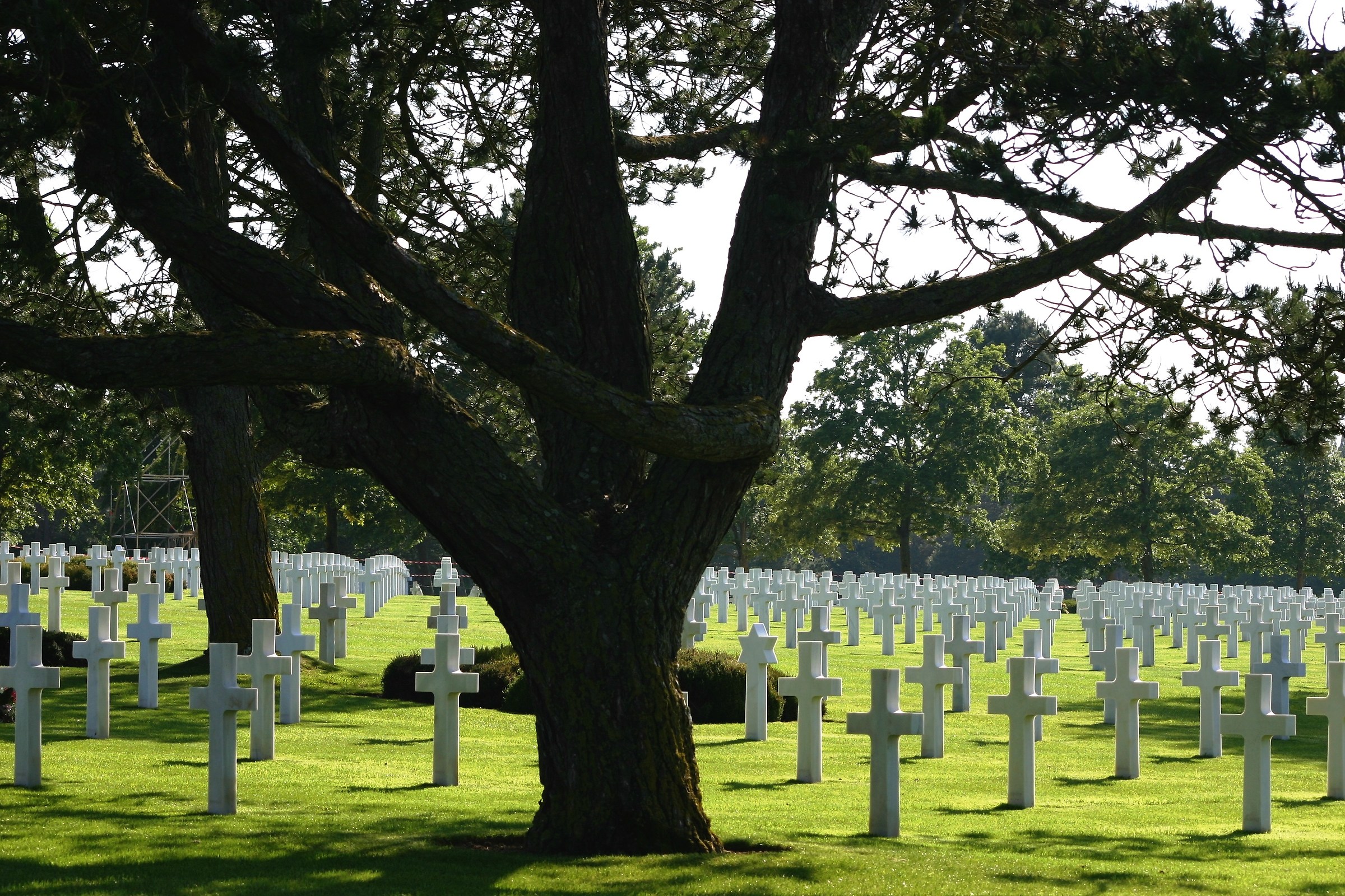 Cemetery of Omaha beach (dead landing in Normandy)...