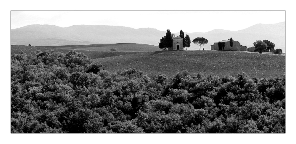From the parts of Vitaleta (San Quirico d'Orcia)...